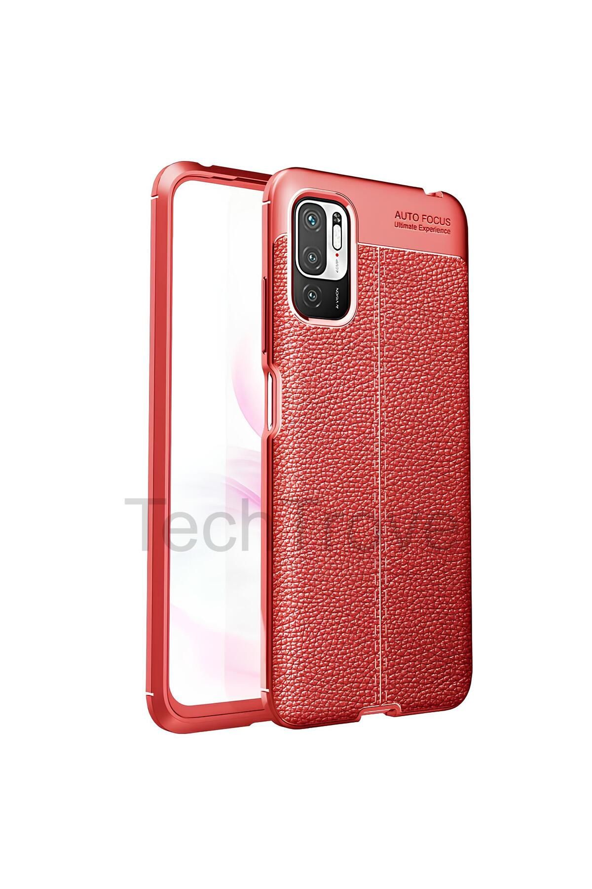 TechTrove Xiaomi Poco M3 Pro Kılıf Deri Extra Korumalı Slikon Kapak