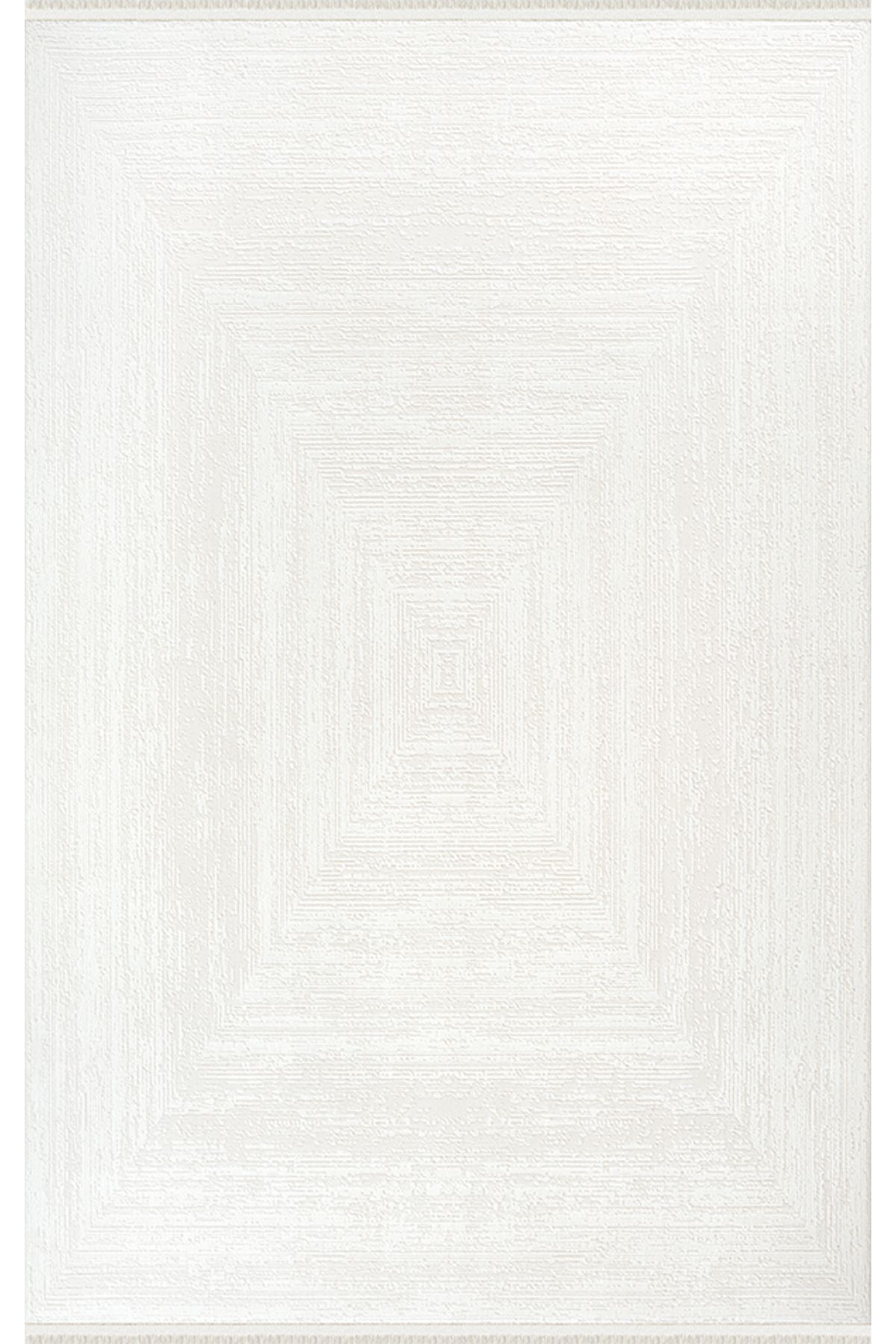 Merinos Arden 72484-061 Beyaz-Ekru Akrilik Salon Oturma Odası Halı Yolluk