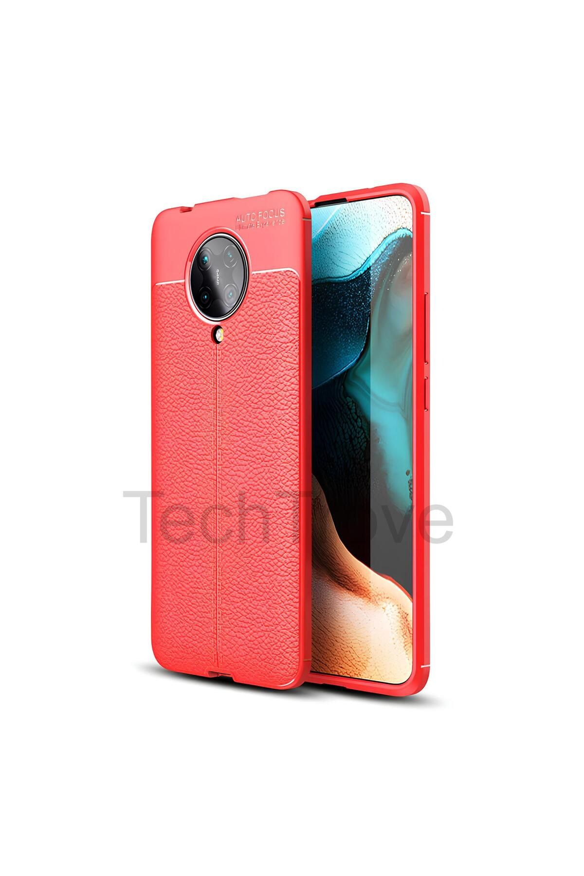 TechTrove Xiaomi Redmi K30 Pro Kılıf Deri Extra Korumalı Slikon Kapak