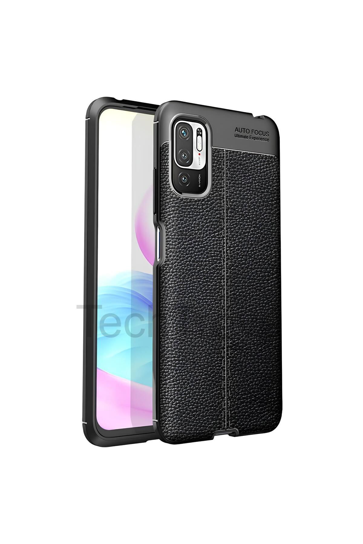 TechTrove Xiaomi Poco M3 Pro Kılıf Deri Extra Korumalı Slikon Kapak