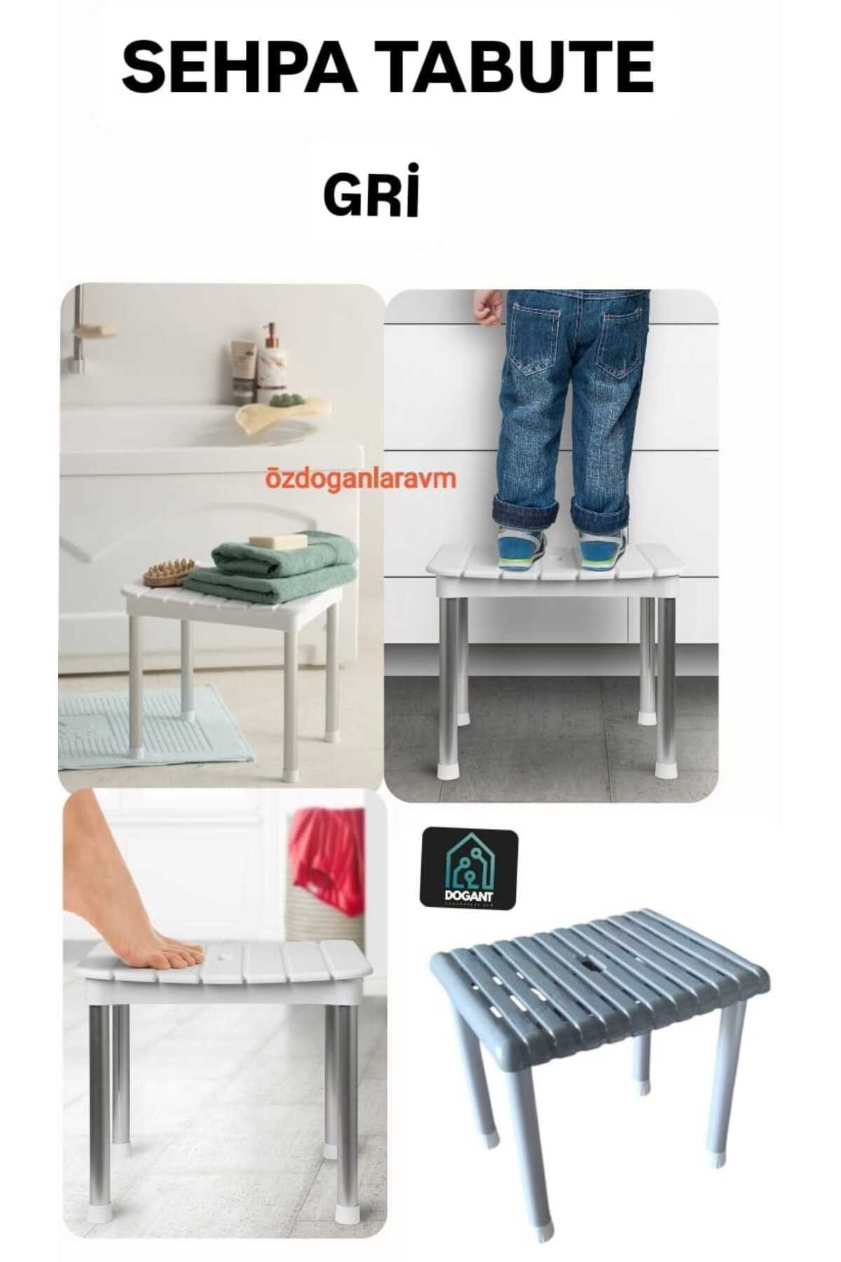 dogant özdoğanlar avm Banyo Mutfak Duş Taburesi Metal Ayaklı