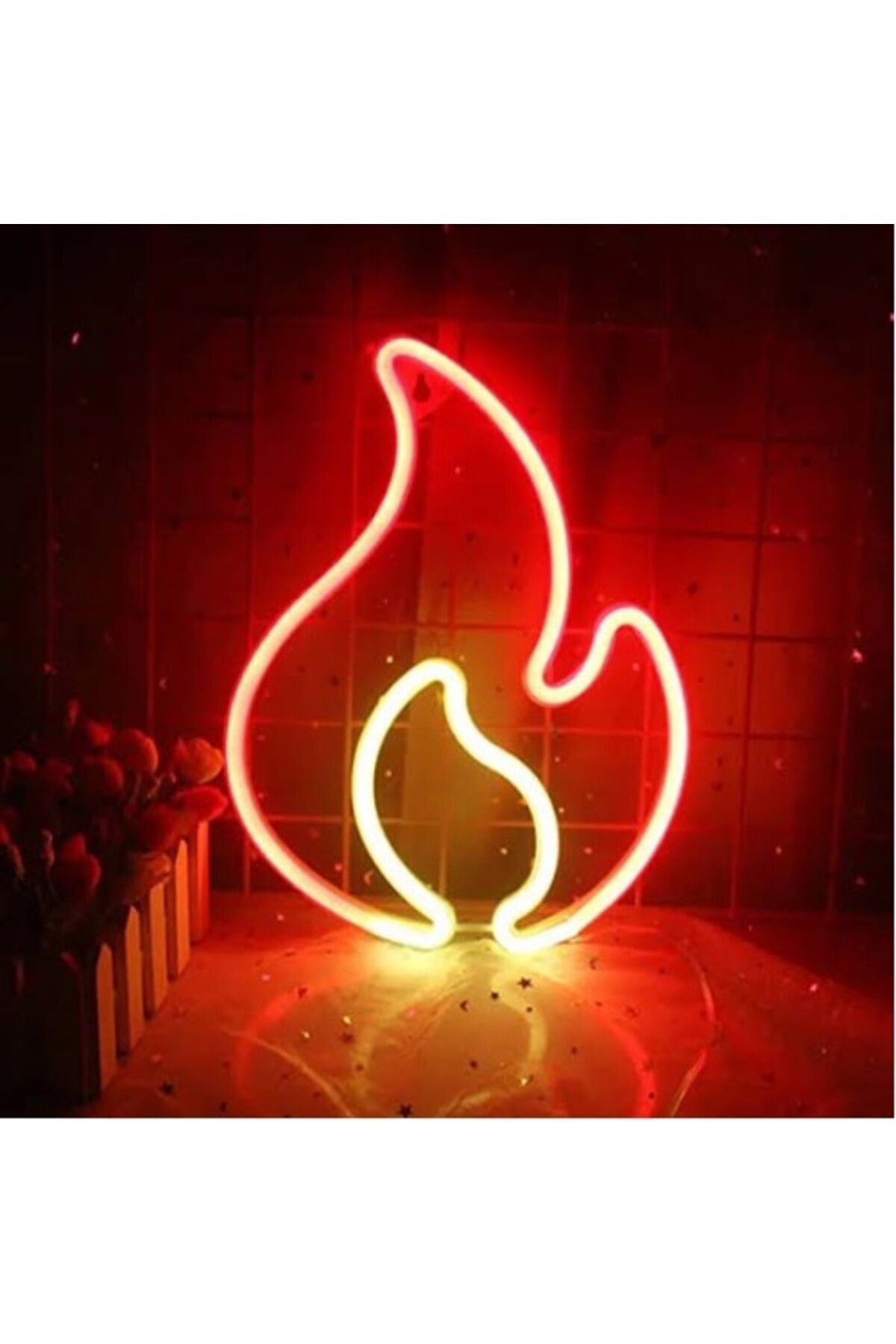 Miracle Omni Duvara Asmalı Neon Alev LED
