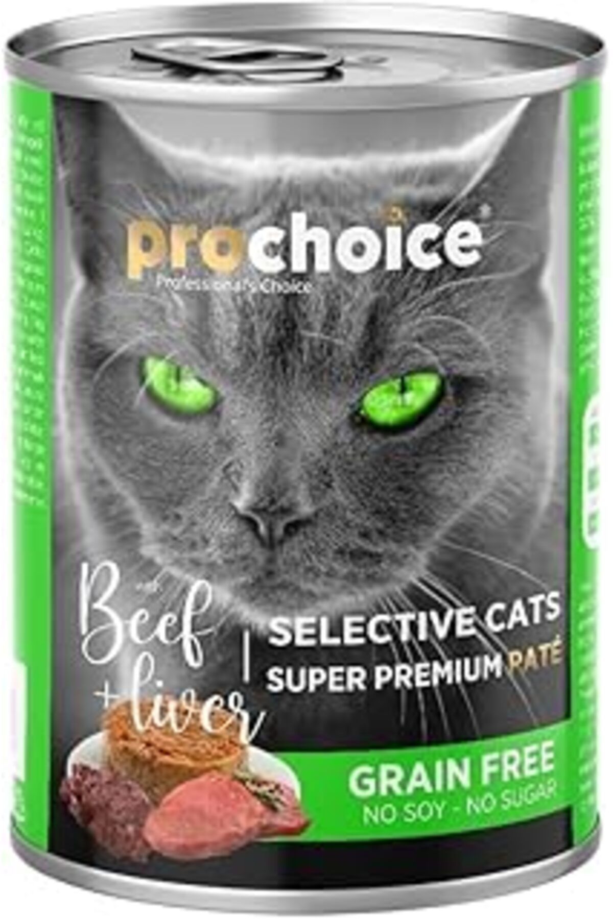 karadağsb Prochoice Yetişkin Seçici Kediler İçin, Tahılsız, Sığır Etli Ve Ciğerli Ezme, 400 G X 12 Adet