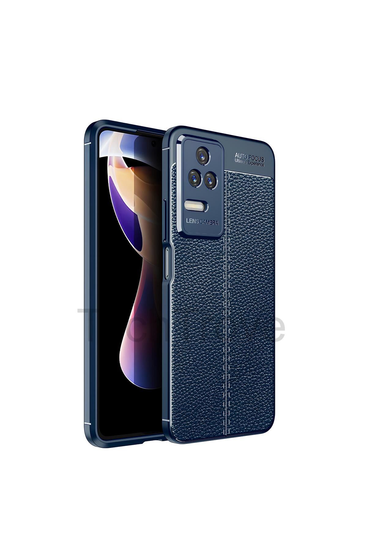 TechTrove Xiaomi Poco F4 Kılıf Deri Extra Korumalı Slikon Kapak