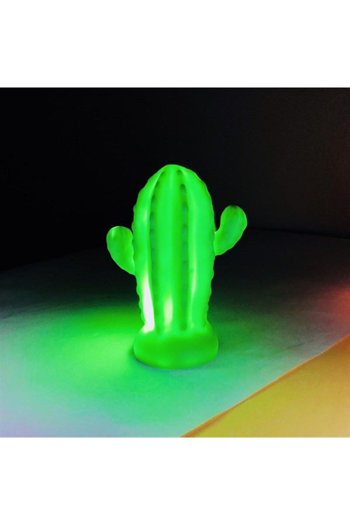 gizmurstore Pilli Silikon Led Işıklı Sevimli Kaktüs Gece Lambası Aydınlatması (4767) - GMS6418-4812