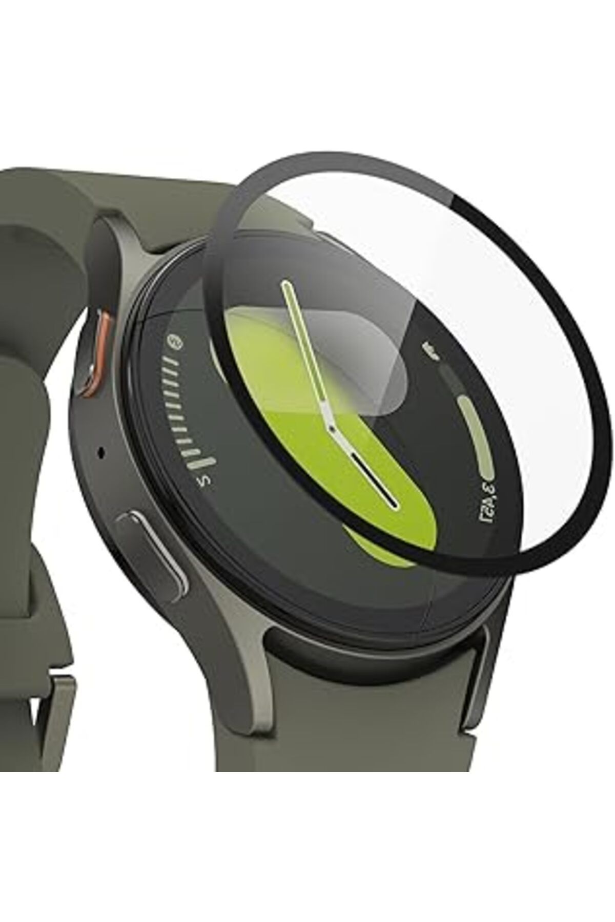 karadağsb Microsonic Samsung Galaxy Watch 7 44Mm Tam Kaplayan Nano Cam Ekran Koruyucu Siyah