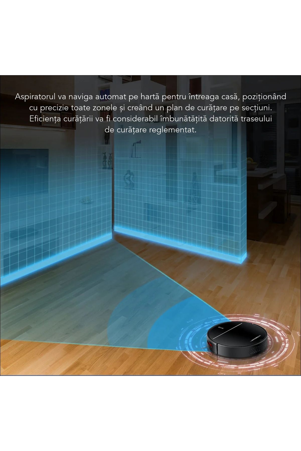 Liectroux-Robot Vacuum Cleaner With Washing, V3s Pro(D6814), 4000pa Suction, 120 Minutes Autonomy 6