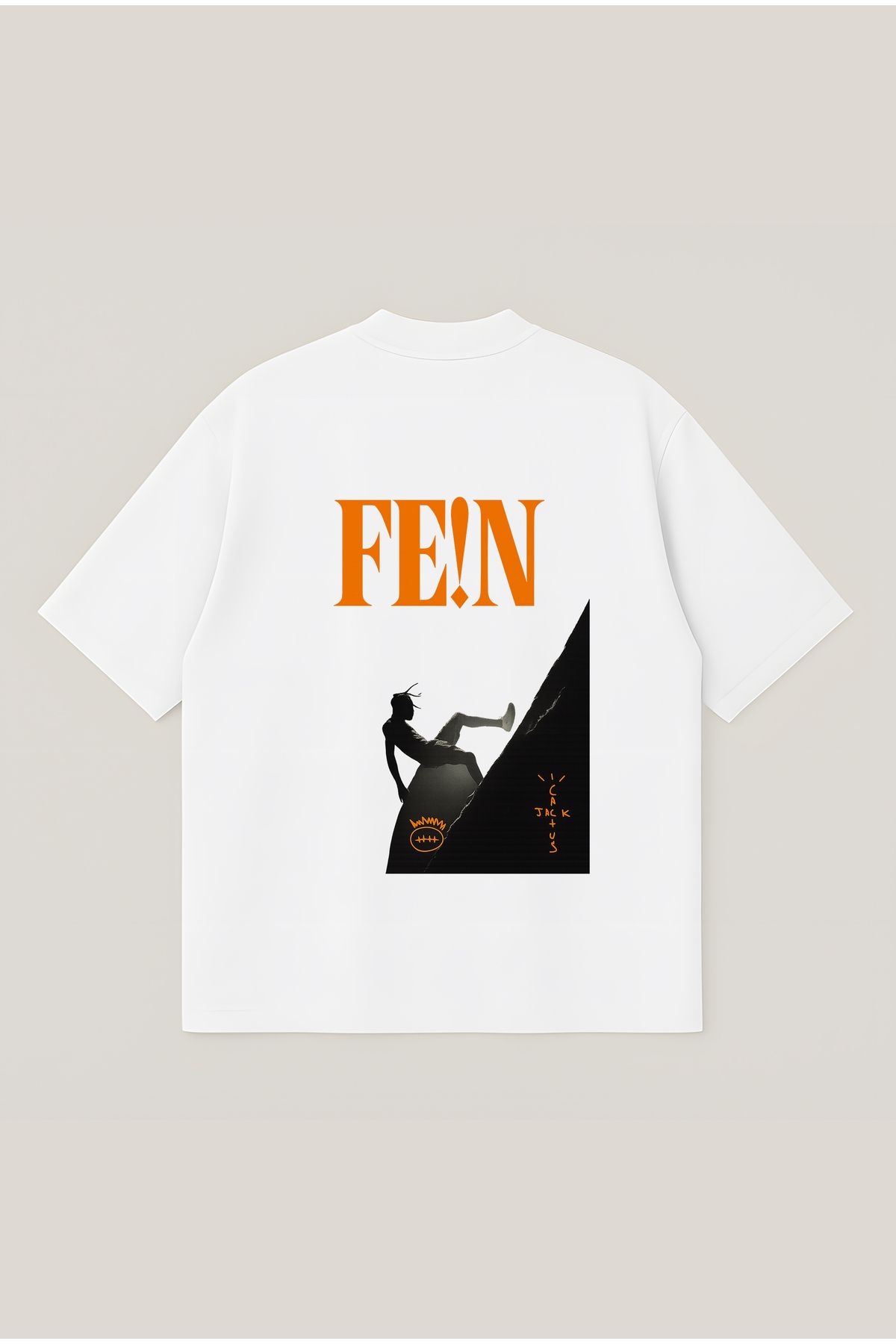 Moon Dancer FEİN Unisex Oversize Baskılı Boxy Fit Kalın Kumaşlı T-shirt