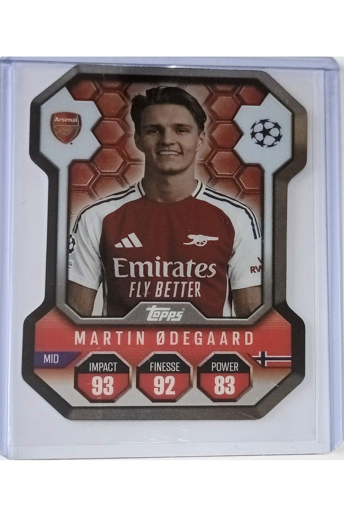 Topps Match Attax Chrome Shield #2 Martin Ødegaard