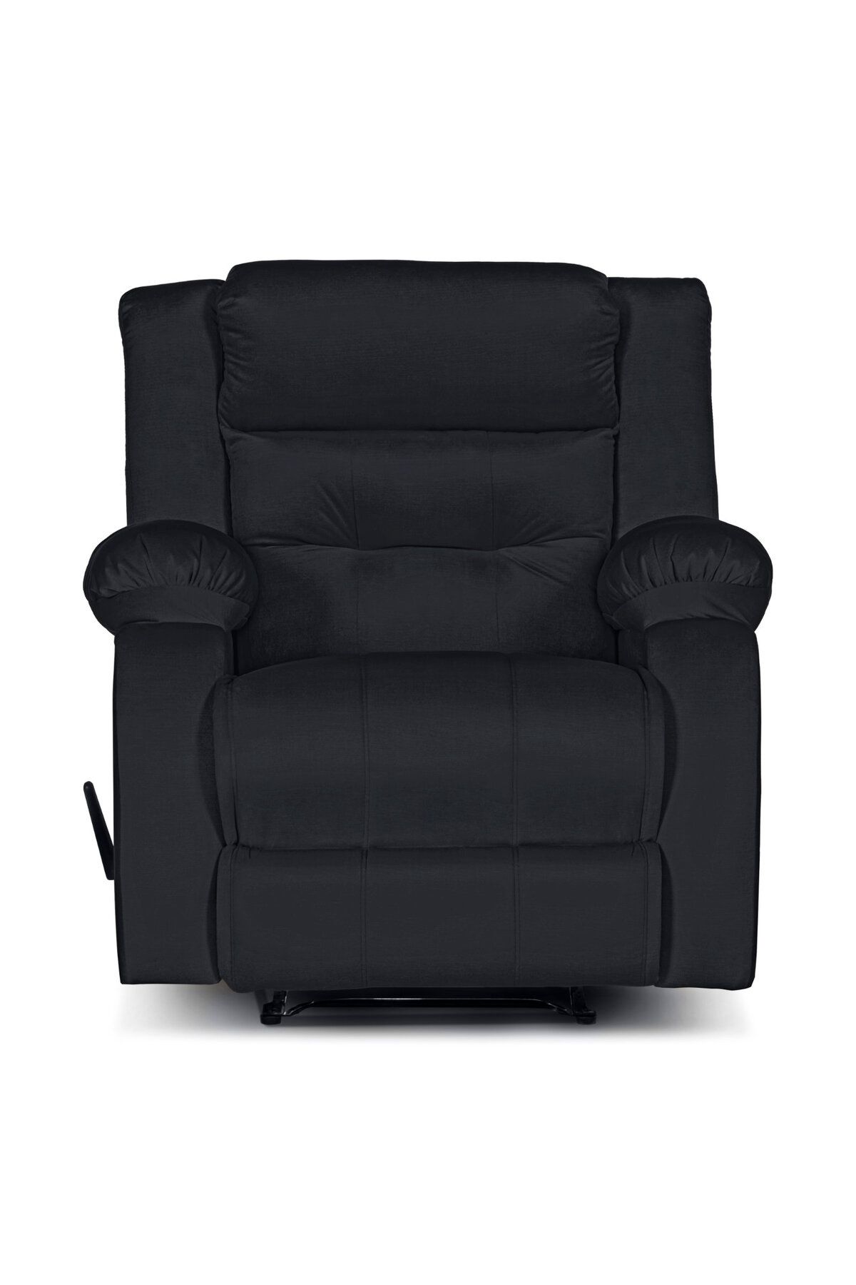 Lazy Vibes-MNZ3 | Velvet Rocking & Rotating Recliner Chair - Dark Grey Lazy Vibes 4