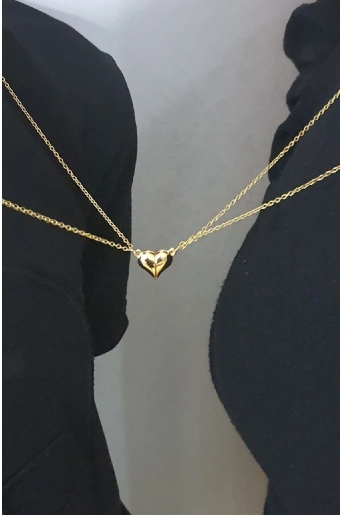 Ecesby Unisex mıknatıslı sevgili kolyesi