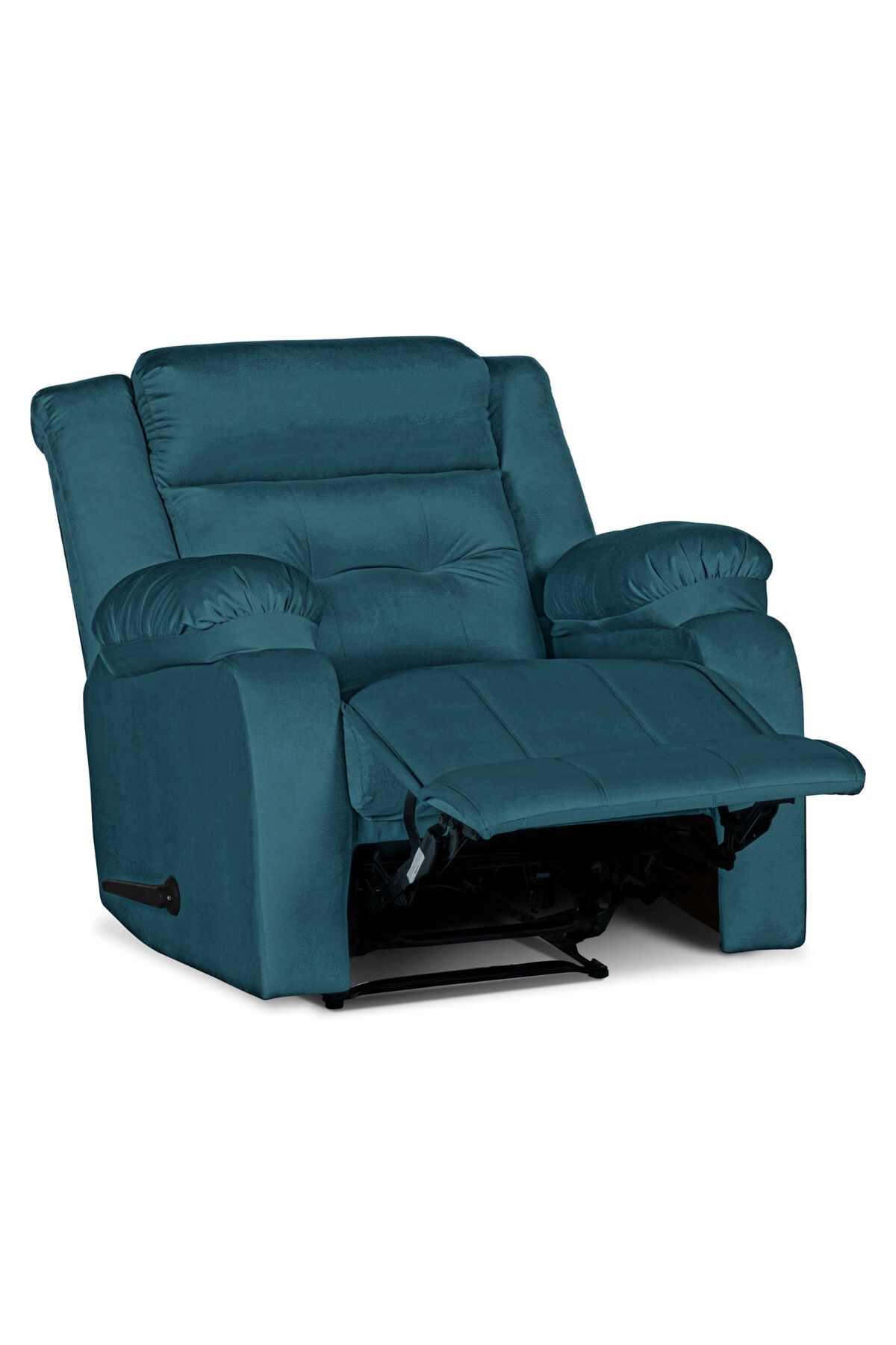 Lazy Vibes-MNZ3 | Velvet Rocking & Rotating Recliner Chair - Dark Turquoise Lazy Vibes 5
