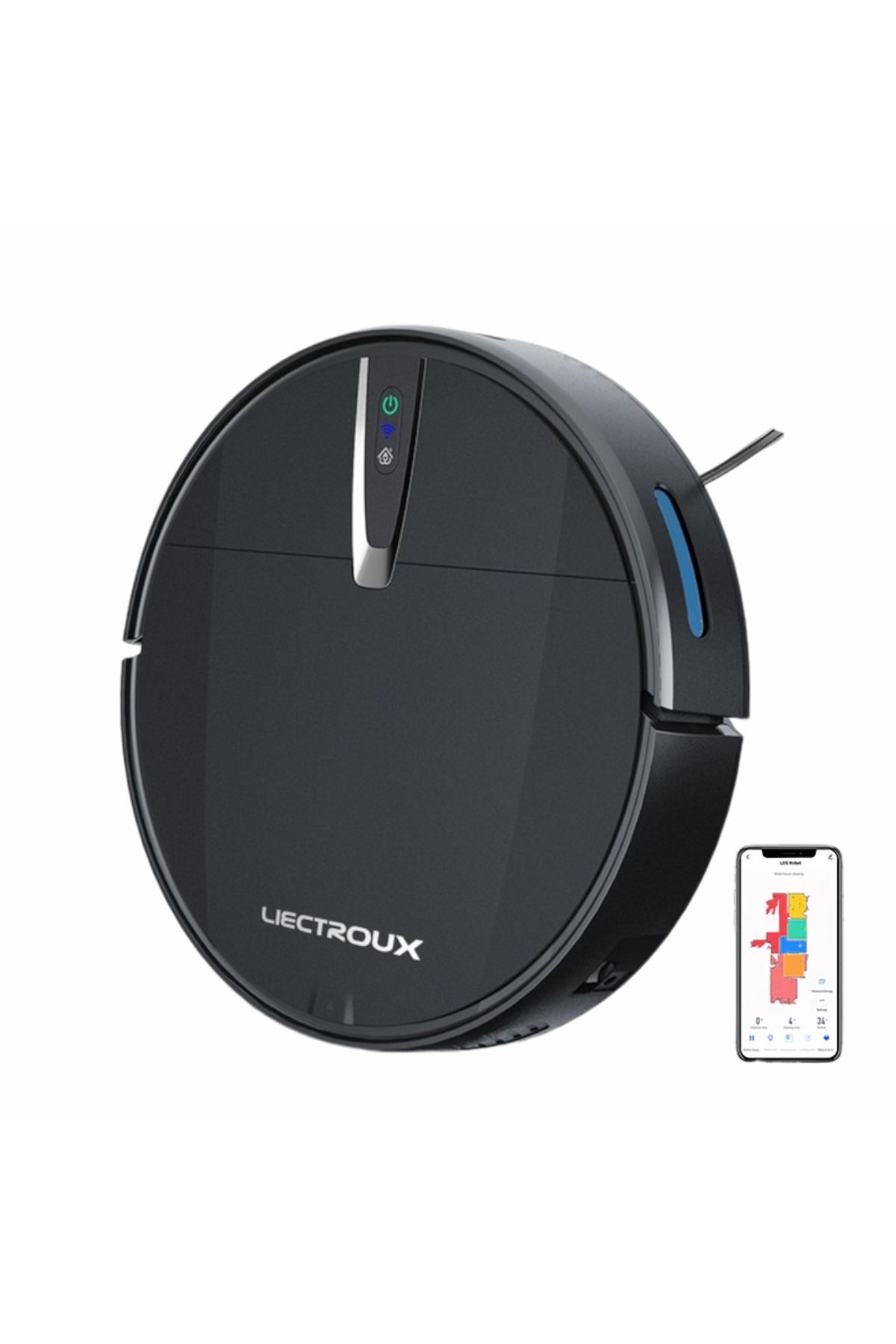 Liectroux-Robot Vacuum Cleaner With Washing, V3s Pro(D6814), 4000pa Suction, 120 Minutes Autonomy 1