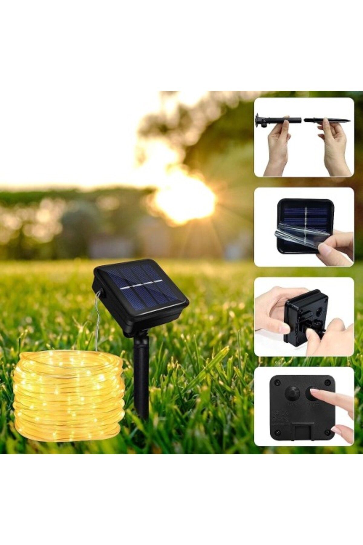Miracle Omni 10 Metre Güneş Enerjili Hortum LED Işık