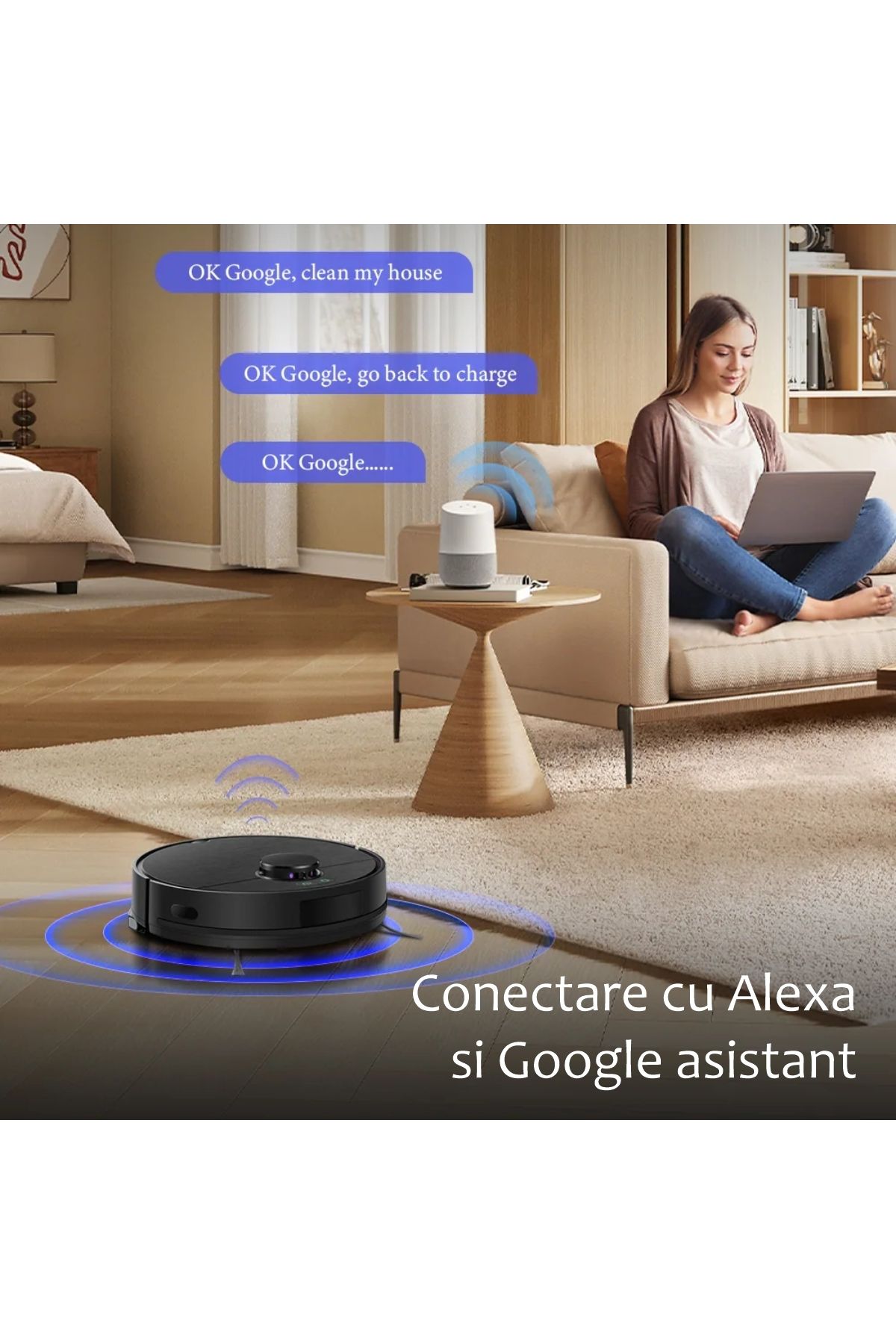 Liectroux-Aspirator robot cu funcție de spălare, Liectroux G7 (D6816), navigare laser LDS (Lidar + SLAM), 180 de minute 7