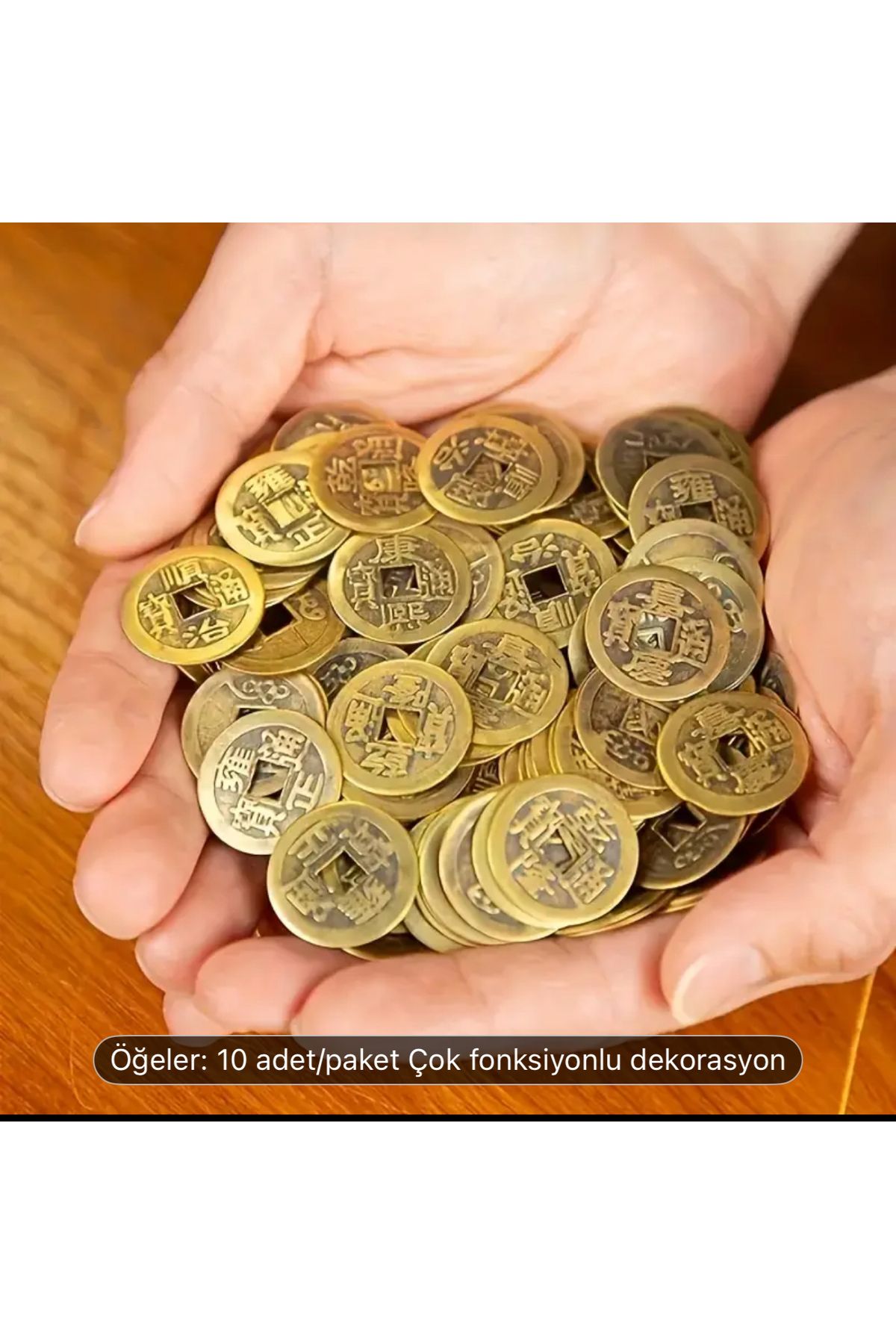 BilgeYaşam Feng Shui Çin Bolluk, Bereket, Şans Parası-10 Adet