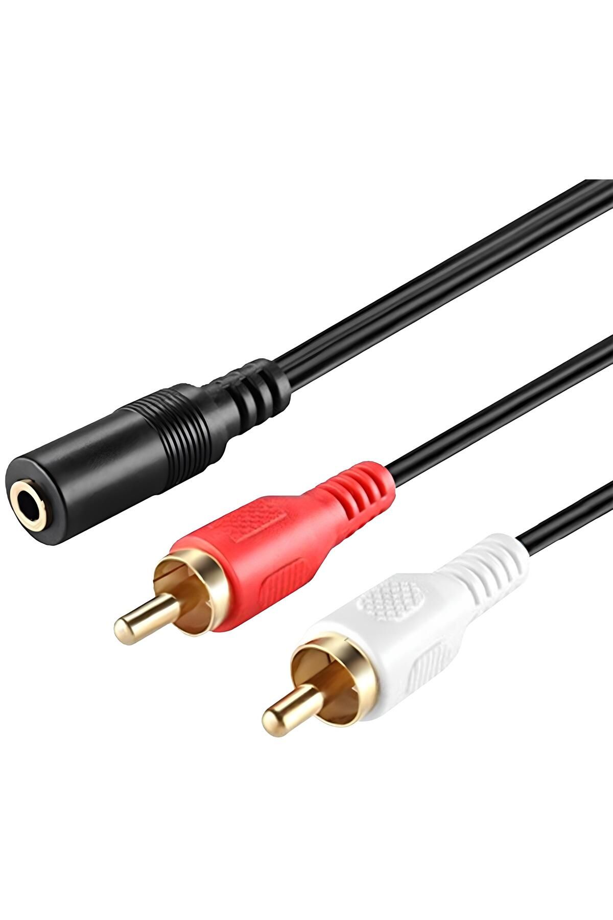 SpeedUF 3.5mm Stereo To 2rca Tos Çevirici Dönüştürücü Adaptör Kablosu