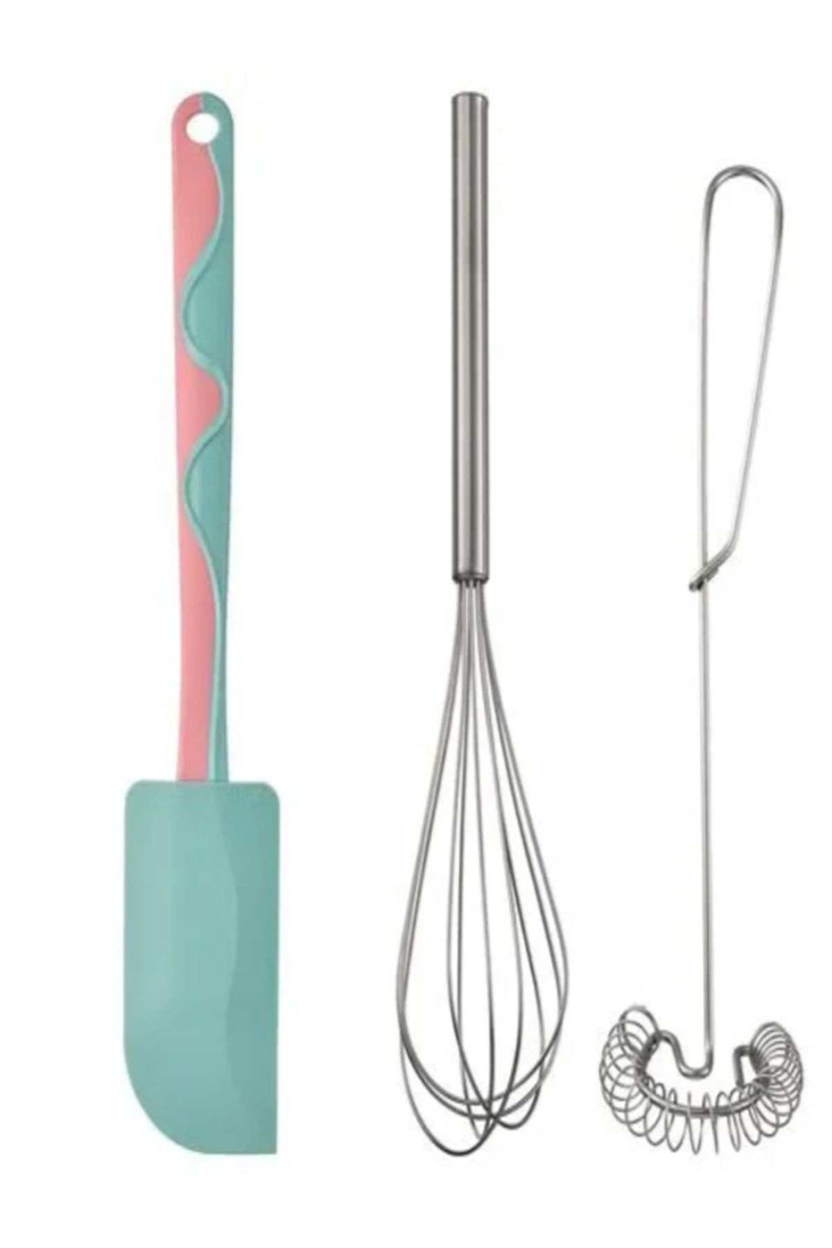 IKEA Gubbröra Spatula + Idealisk 2'li Çırpıcı Seti