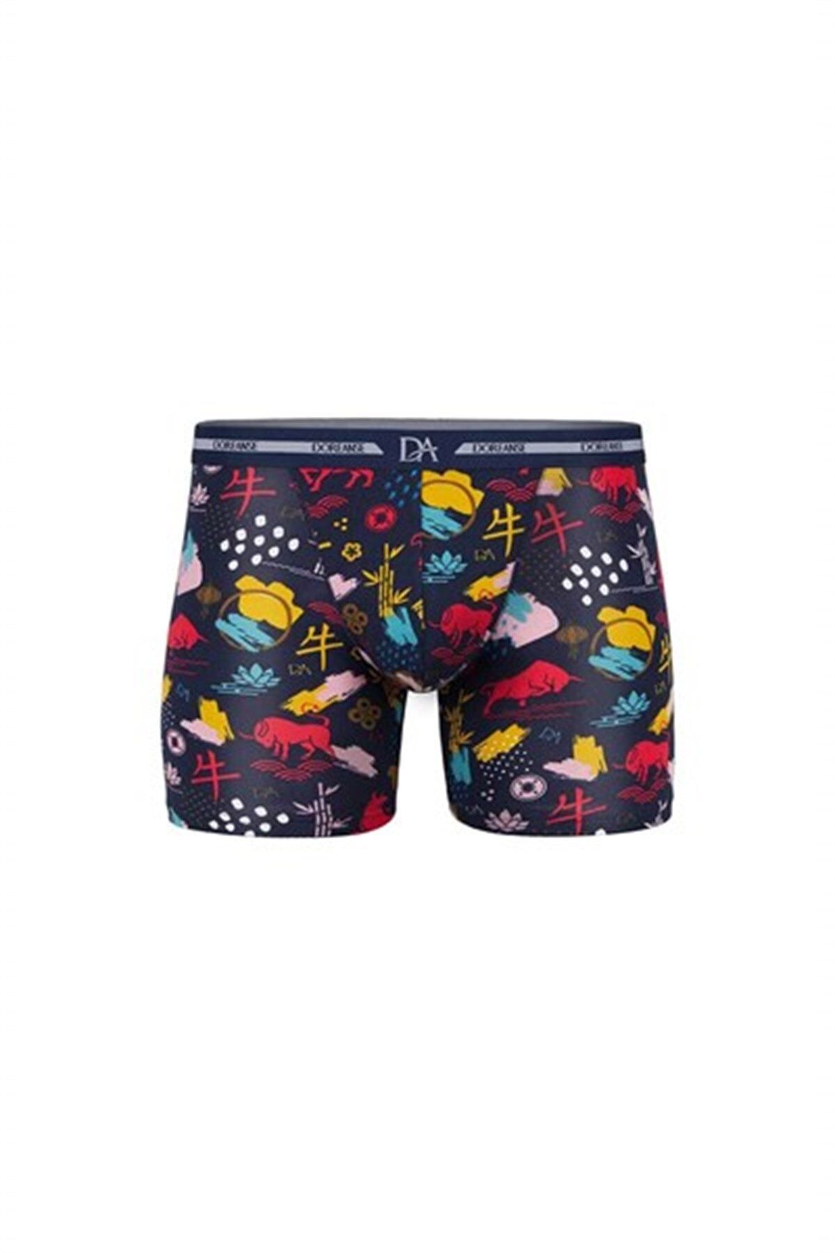YNSGLOBAL Doreanse Baskılı Modal Normal Paça Boxer 1849