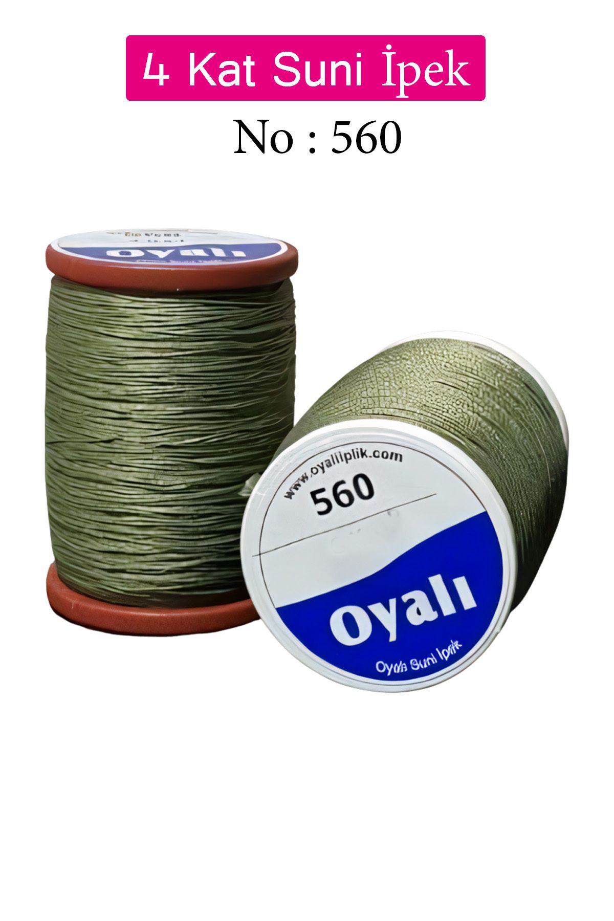 Royaleks Oyalı 4 Kat Suni İpek İplik İğne Oyası Boncuk İpi Tığ Oyası No:560
