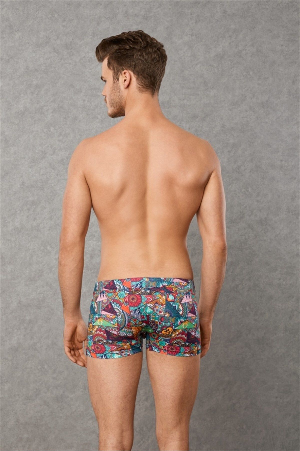 YNSGLOBAL Patchwork, Desenli Erkek Boxer 1807
