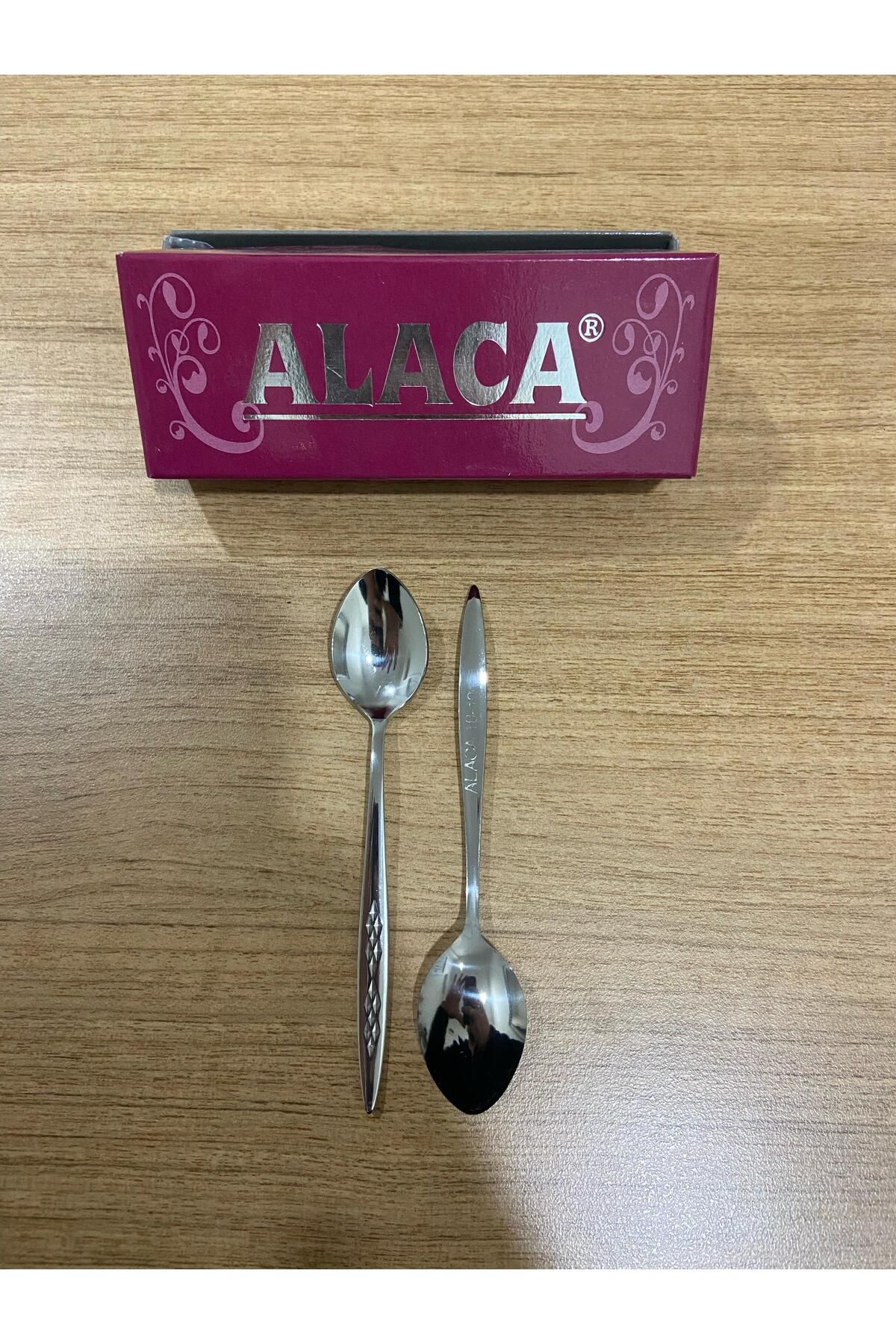 Alaca ELMAS MODEL 12 ADET PASLANMAZ ÇAY KAŞIĞI