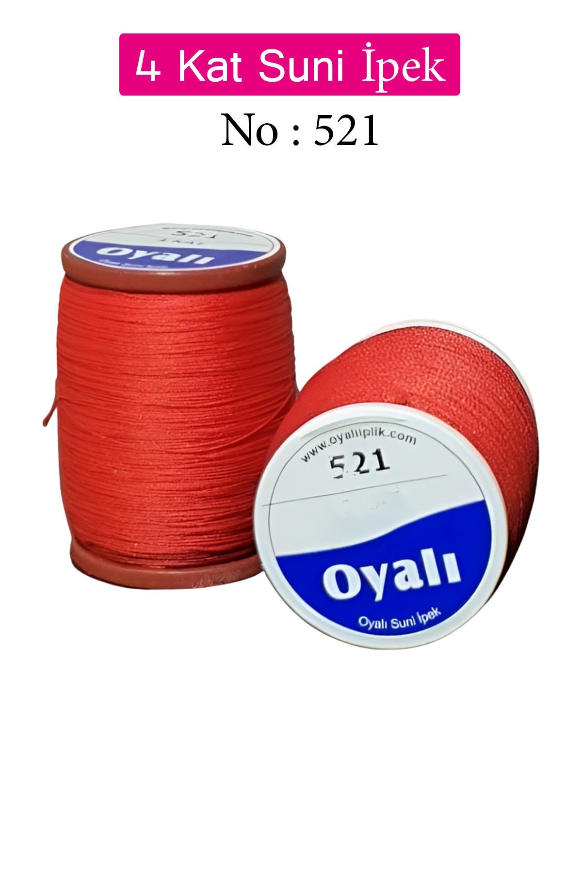 Royaleks Oyalı 4 Kat Suni İpek İplik İğne Oyası Boncuk İpi Tığ Oyası No:521