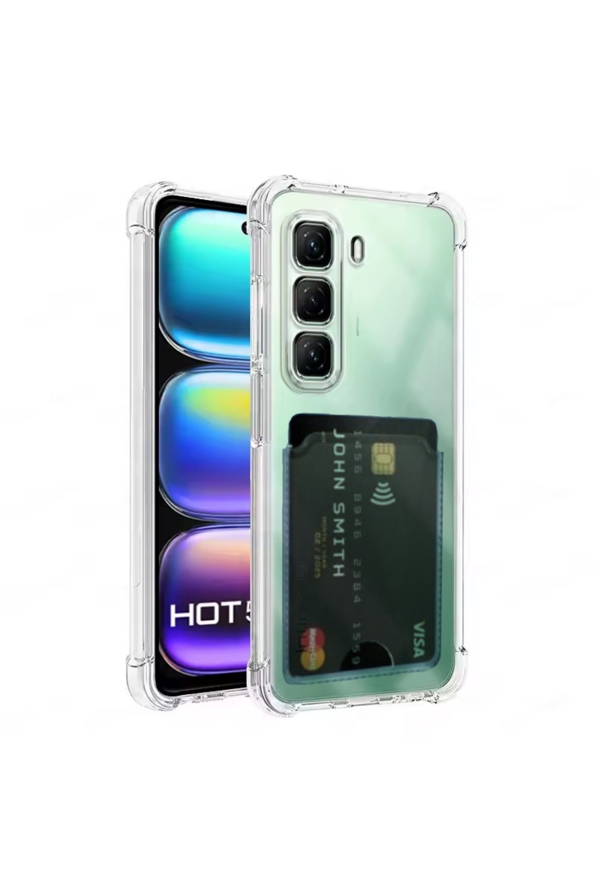 NANOSPACE İnfinix Hot 50 ile Uyumlu Anti shock kartlık kılıf