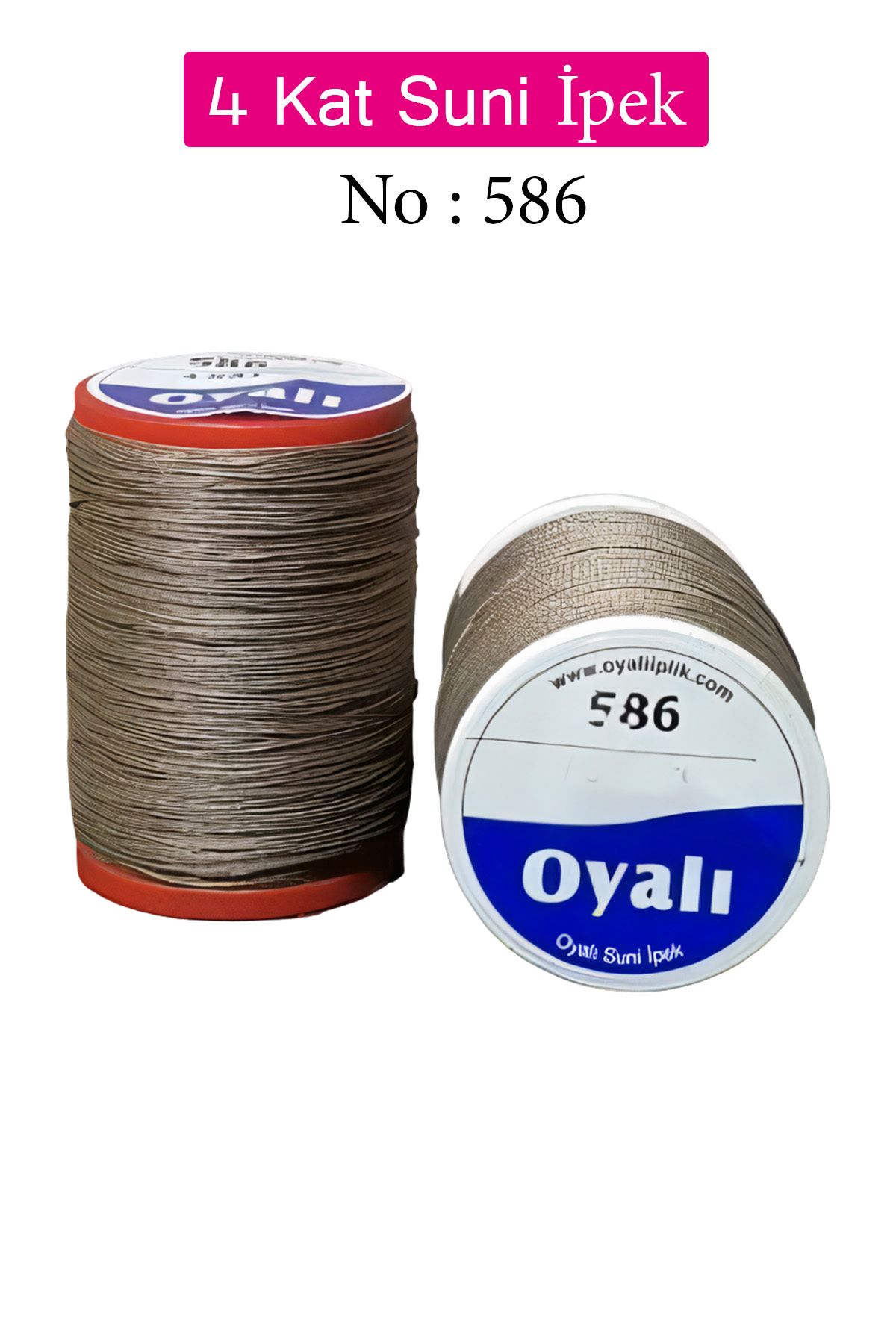 Royaleks Oyalı 4 Kat Suni İpek İplik İğne Oyası Boncuk İpi Tığ Oyası No:586