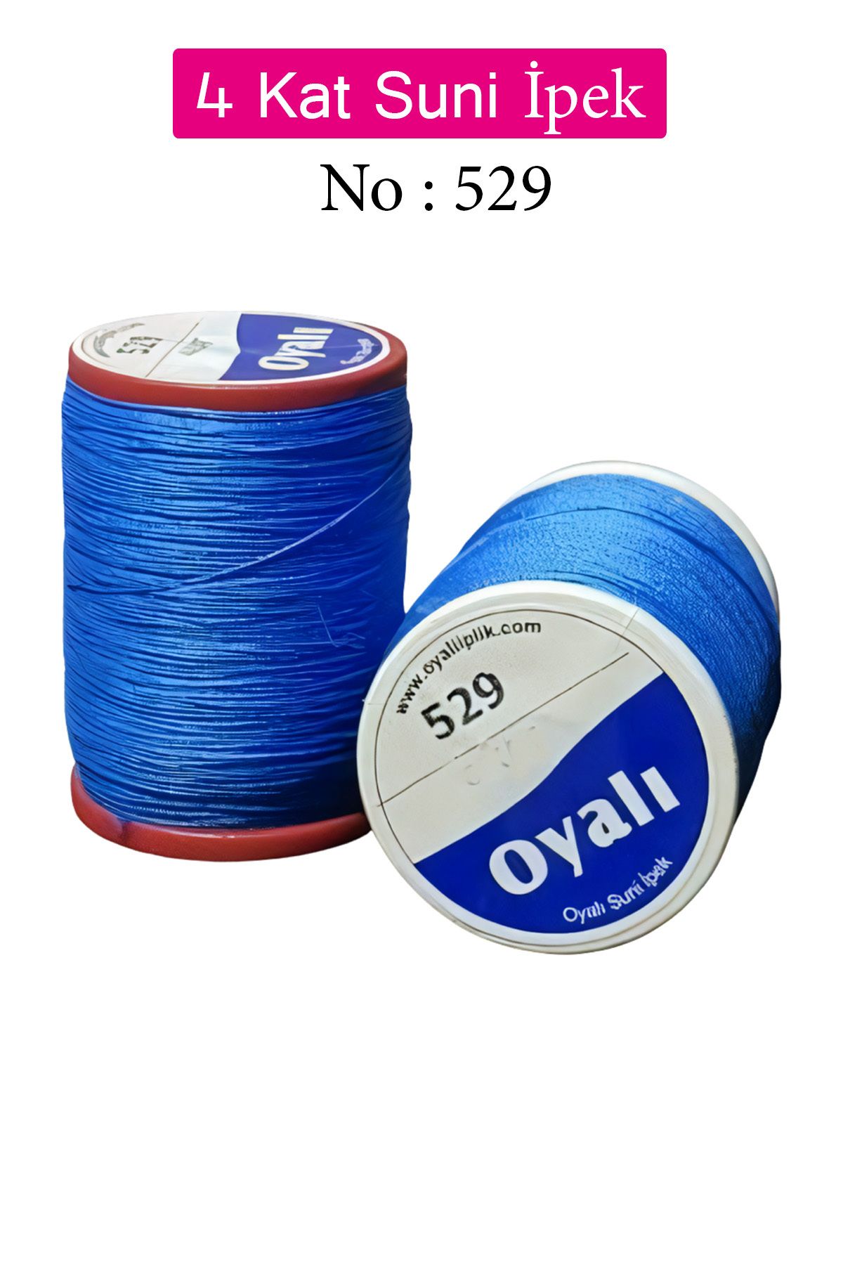 Royaleks Oyalı 4 Kat Suni İpek İplik İğne Oyası Boncuk İpi Tığ Oyası No:529