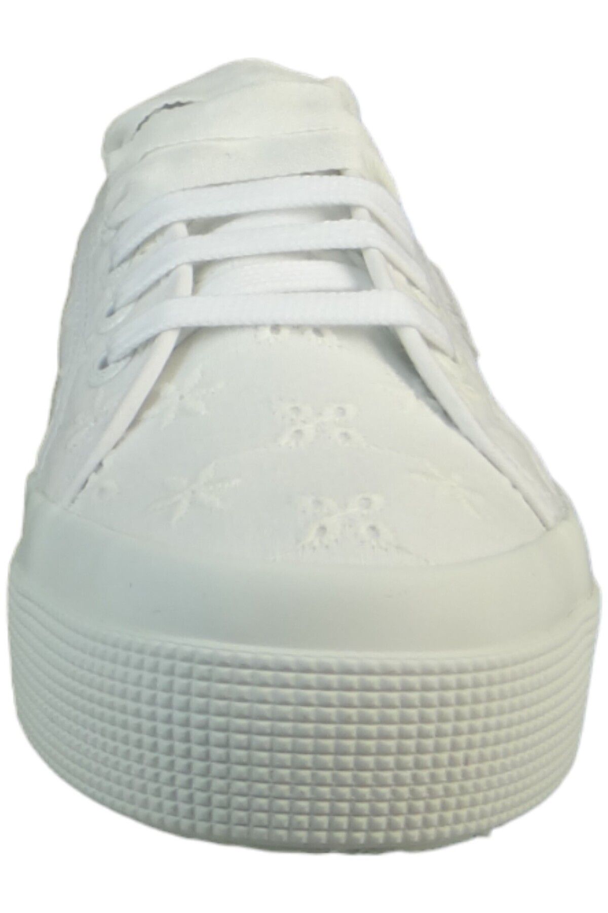 Superga-Damen Low Sneaker 2740 Flower Sangallo Low Top S2148KW Weiß A0A Total White Textil 6