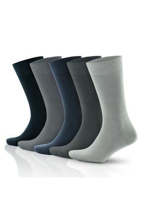 Go With 5'li Bambu Likralı Esnek Sıkmayan Kaliteli Kutulu Renkli Erkek Çorabı...