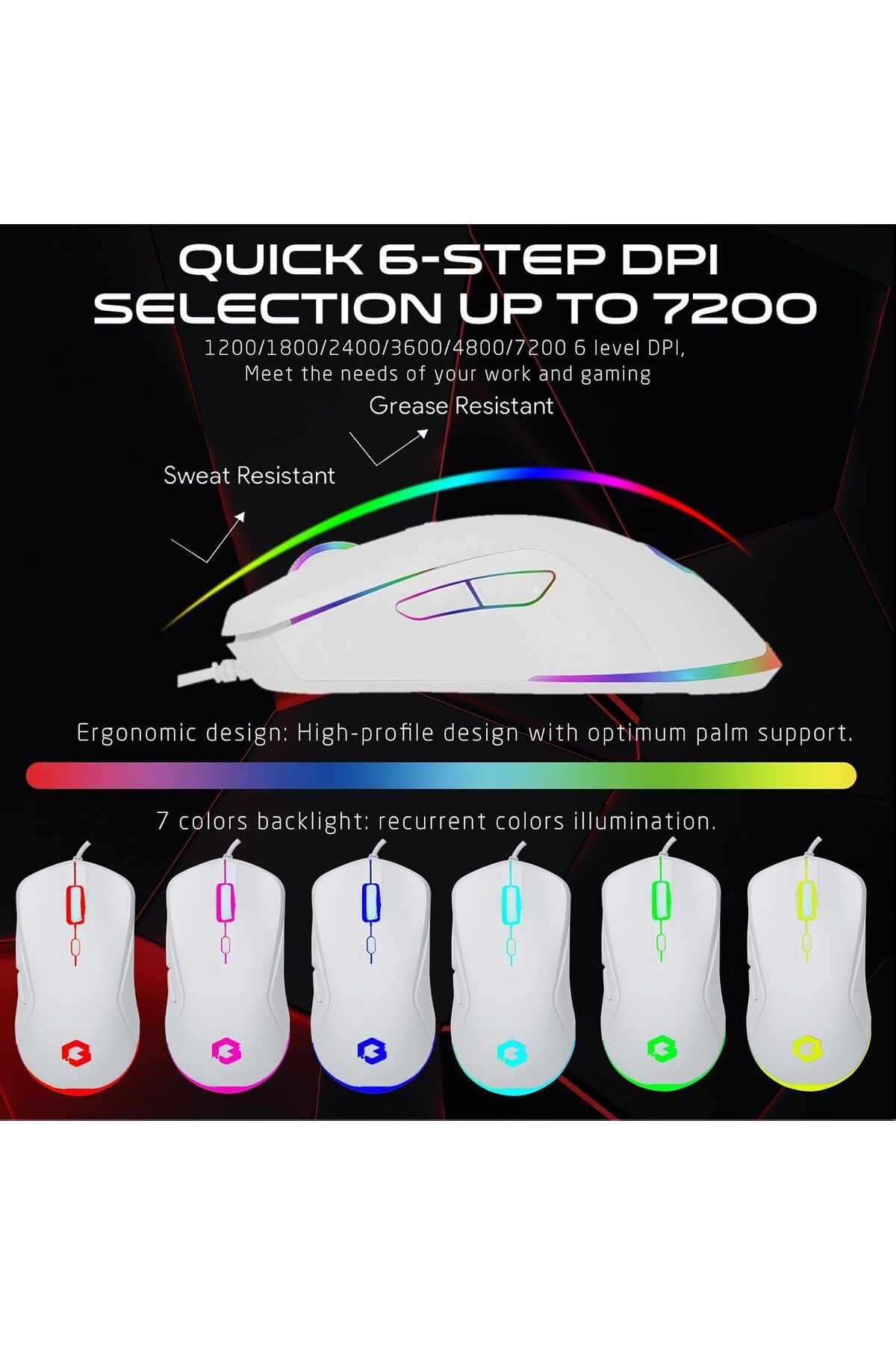 GAMEON-GO-CYPHERW-XL-W All-In-One Gaming Bundle, Keyboard, Headset, Mouse & Mousepad 3