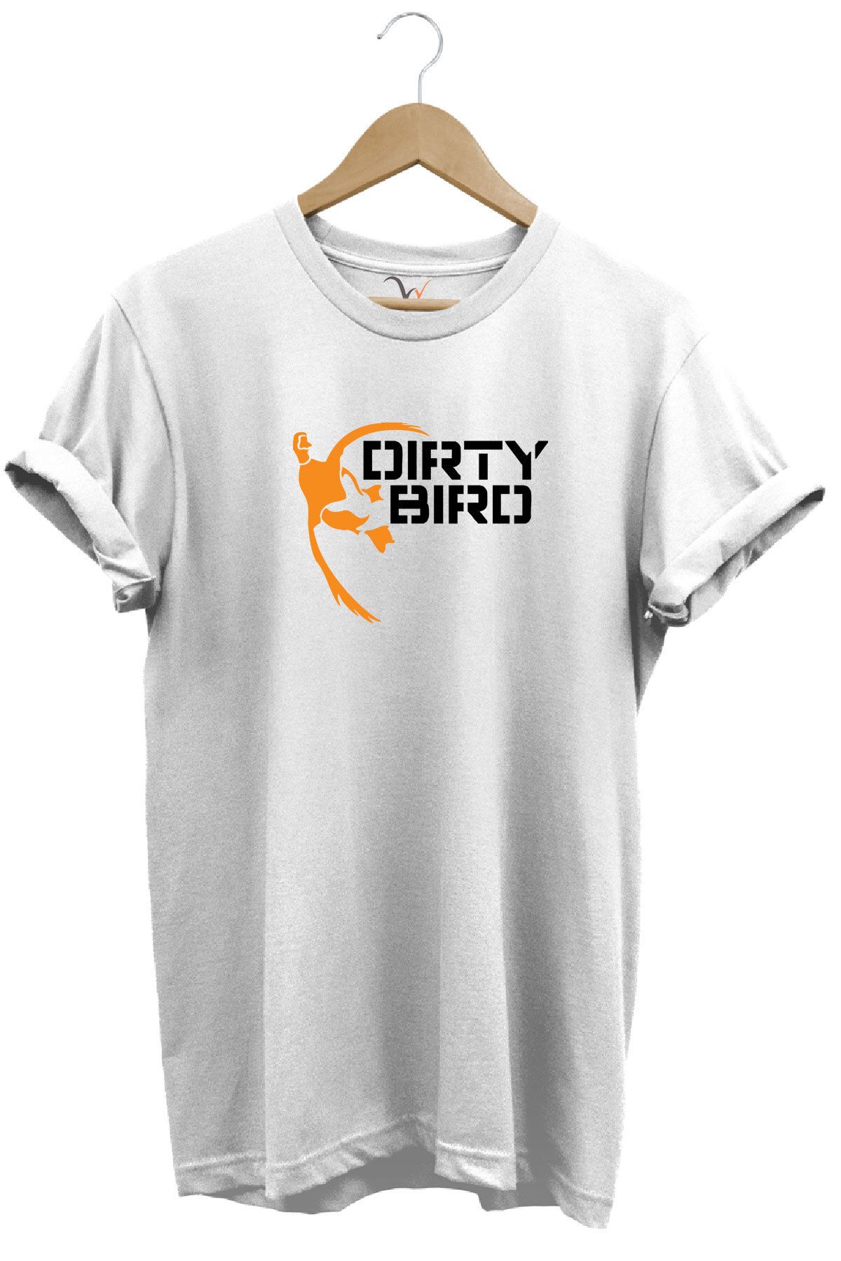 WİDİ Hunting Ördek Avcılığı Baskılı %100 Pamuk Regular Fit Bisiklet Yaka Premium T-Shirt