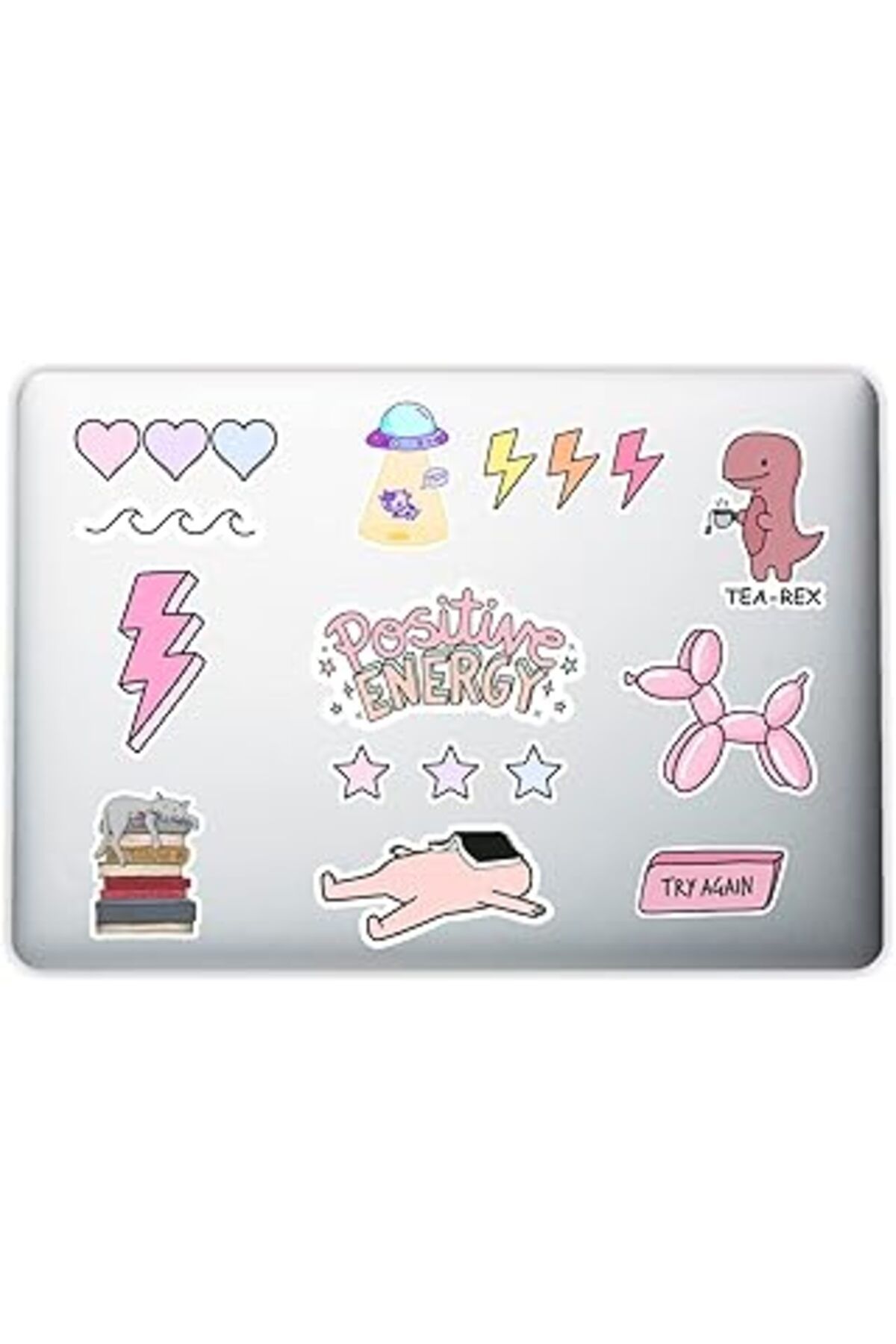 NZM TİCARET Quart Aksesuar Pink Pembe Temalı Laptop Notebook Tablet Telefon Sticker Set 004