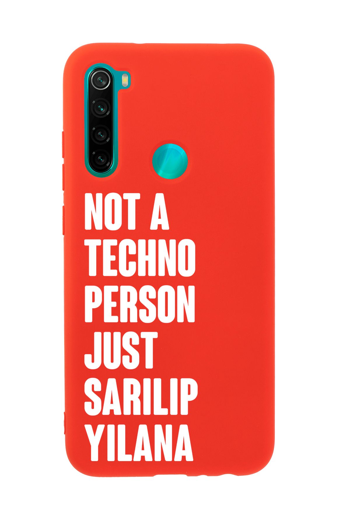mooodcase Redmi Note 8 Uyumlu Not Techno Person Just Sarılıp Yılana Desenli Telefon Kılıfı