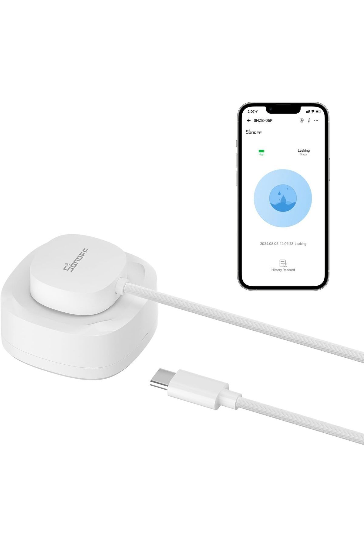STOREMAX htpshopmx SNZB-05P ZigBee Su Kaçak Sensörü ve Kablosu str http 1092444