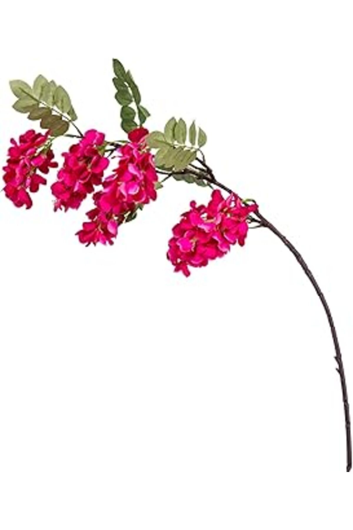 DENİZBİLİŞİM Herdekora Yapay Çiçek Koyu Pembe Salkım Visterya 90 Cm.