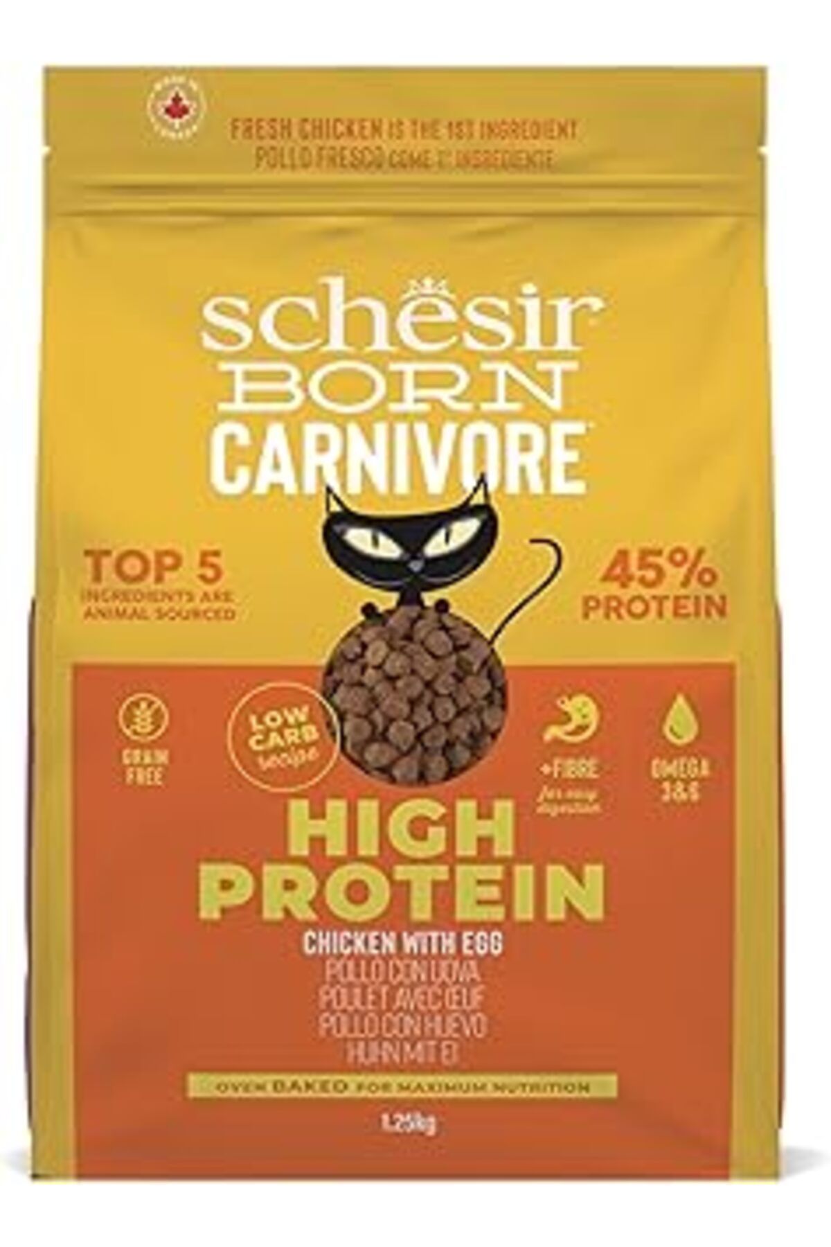 karadağsb Schesir Born Carnivore Tavuk Ve Yumurtalı Yetişkin Kedi Maması 1,25Kg