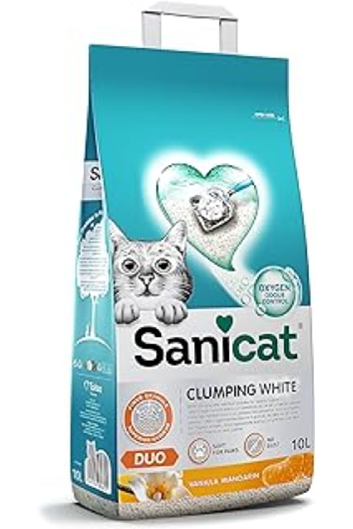 karadağsb Sanicat Duo Topaklanan Kedi Kumu Vanilya Ve Mandalina 10L
