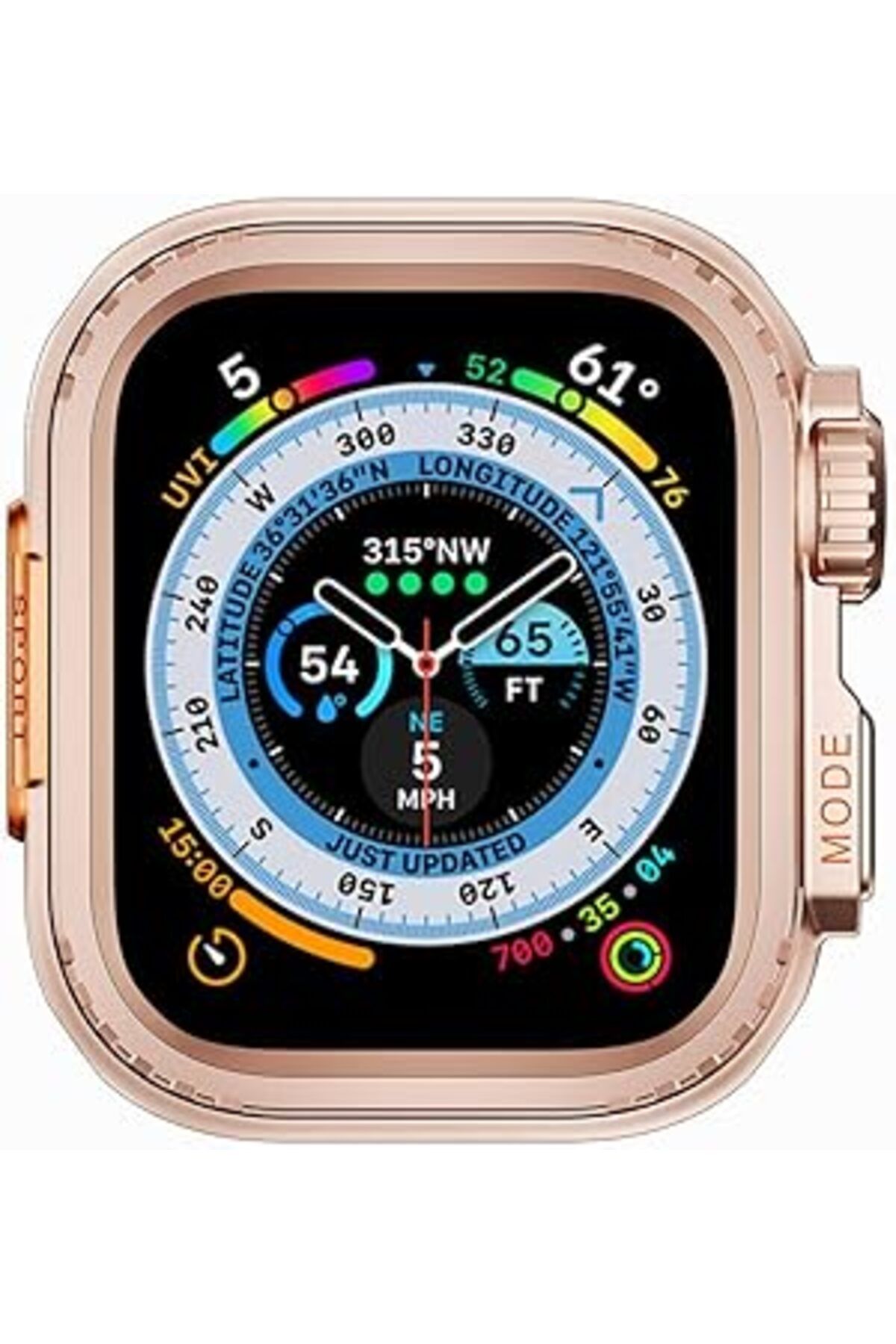 karadağsb Zore Apple İle Uyumlu Watch 7 45Mm To Apple İle Uyumlu Watch Ultra 49Mm Kasa Dönüştürücü Watch Gard