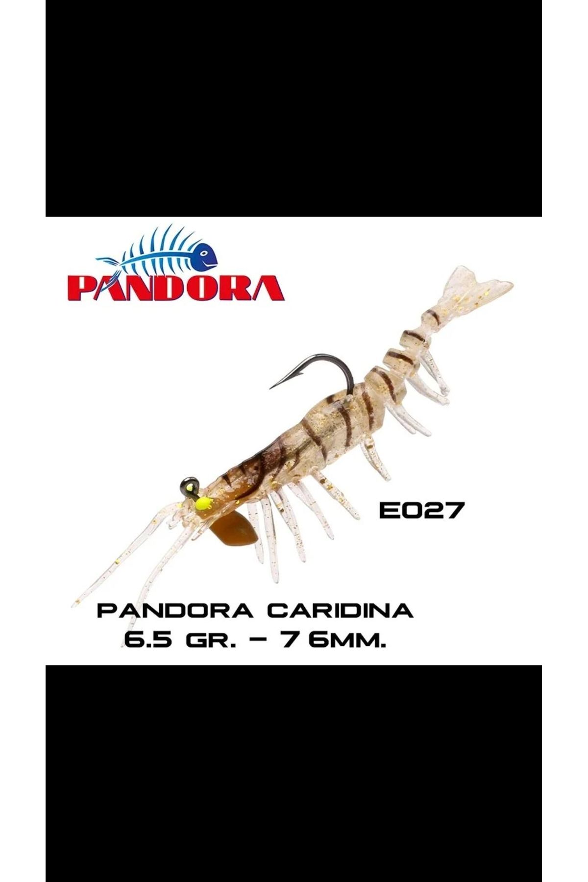 PANDORA BALIKÇILIK Caridina 7,6cm 6,5gr Silikon Karides Yem