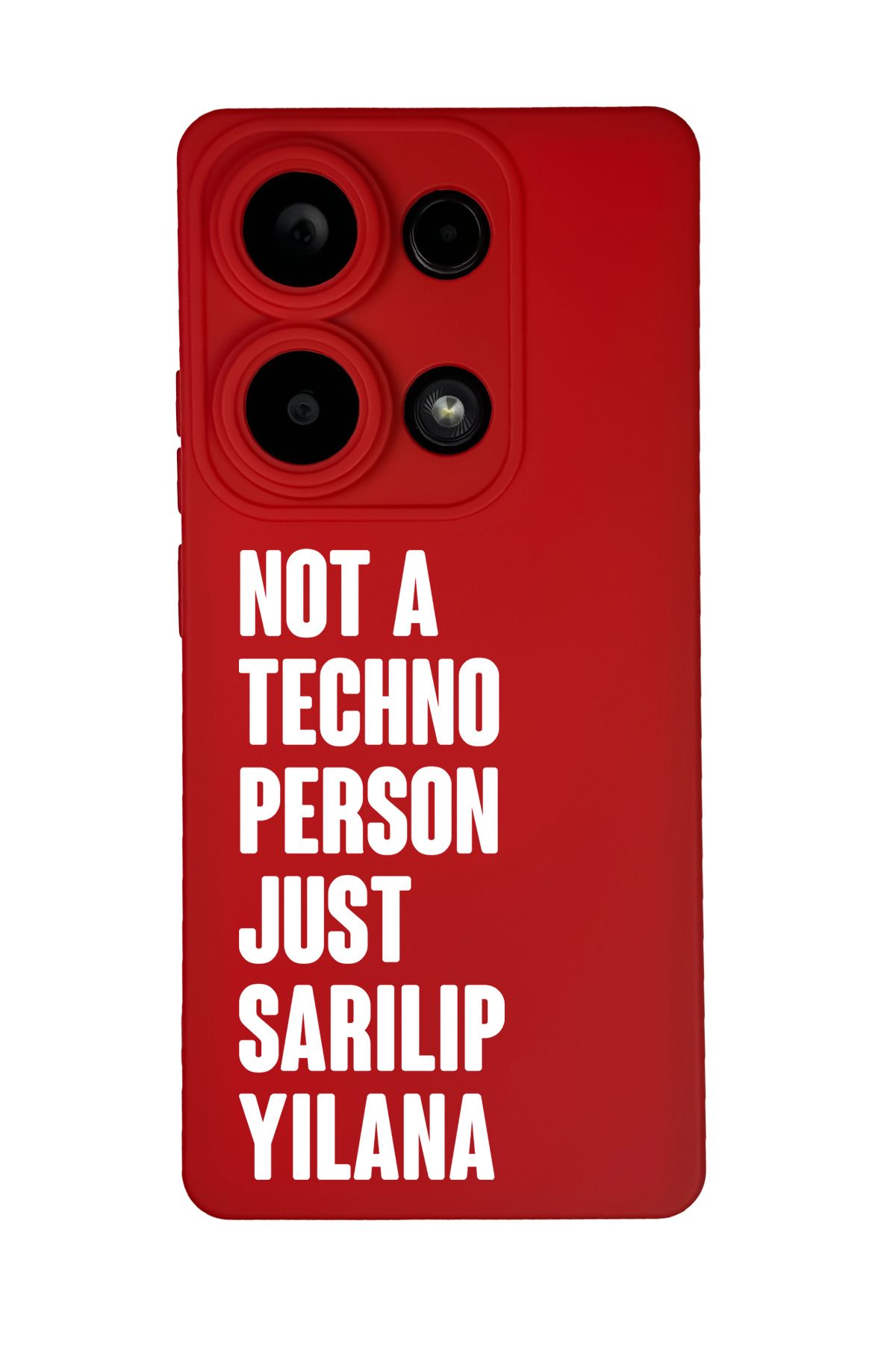 mooodcase Redmi Note 13 Pro Uyumlu Not Techno Person Just Sarılıp Yılana Desenli Telefon Kılıfı