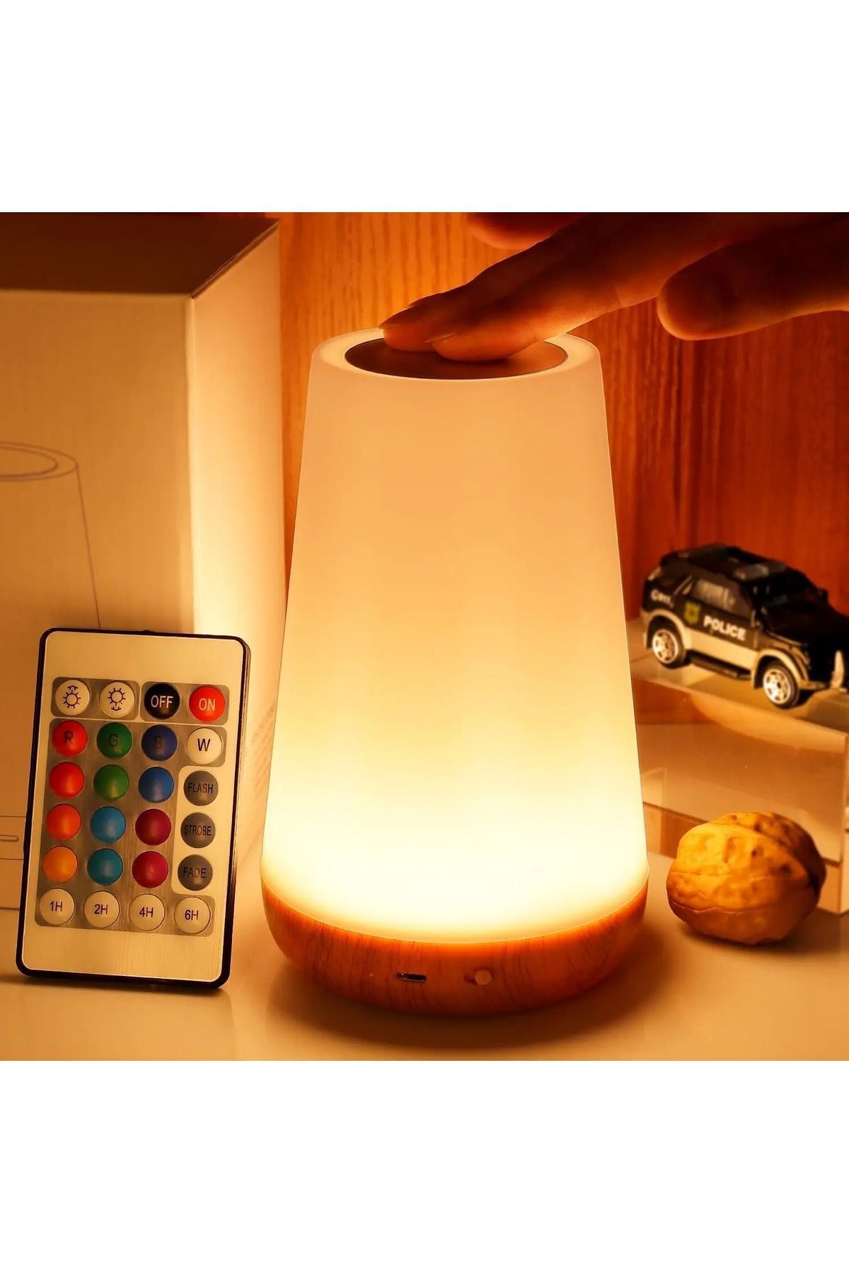 Store Masa lambası başucu yatak odası için dokunmatik gece lambası şarj edilebilir taşınabilir oda ışığı