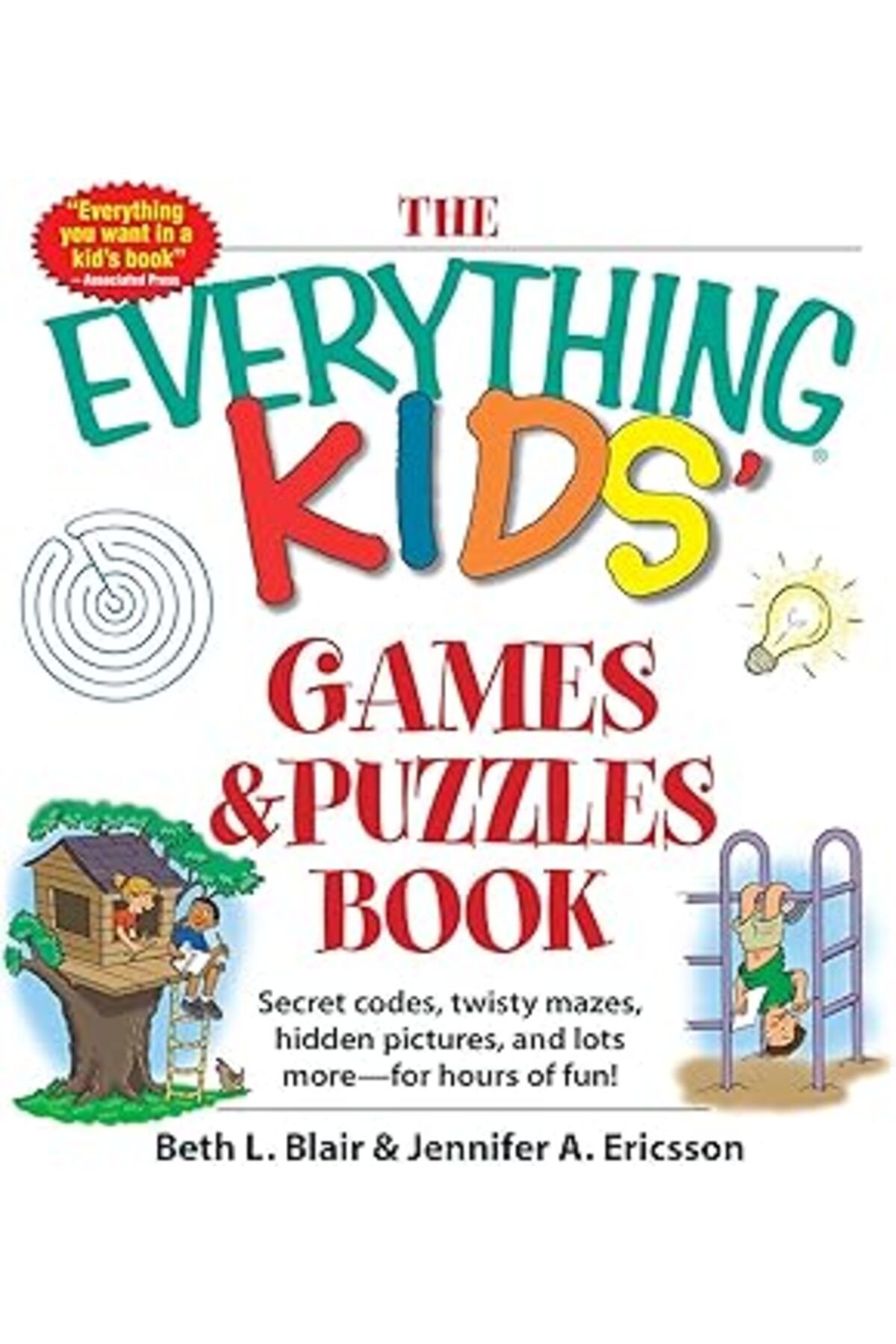 NZM TİCARET The Everything Kids' Games & Puzzles Book: Secret Codes, Twisty Mazes, Hidden Pictures, And Lots Mo
