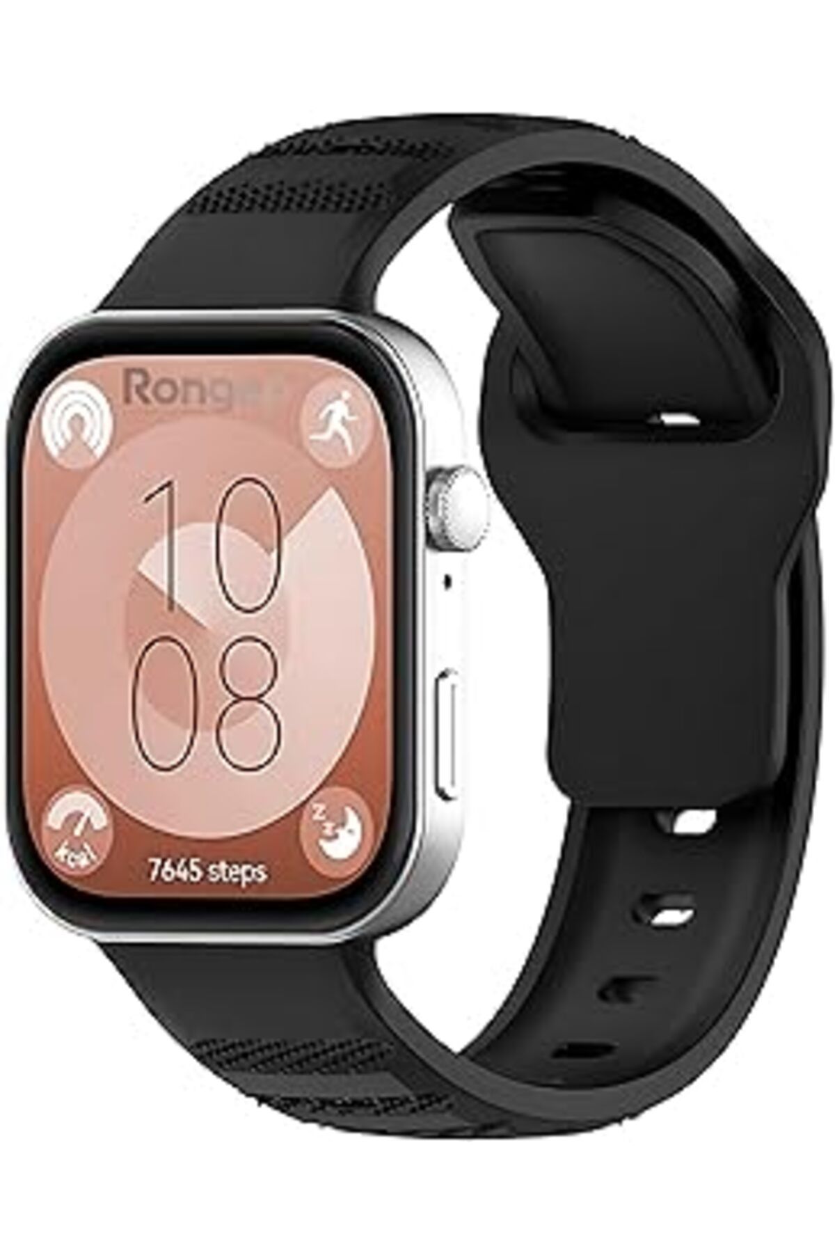 karadağsb Rongep Huawei Watch Fit 3 İle Uyumlu Rugged Silikon Kordon Premium Kalitede Rahat Ve Yumuşak Bileği