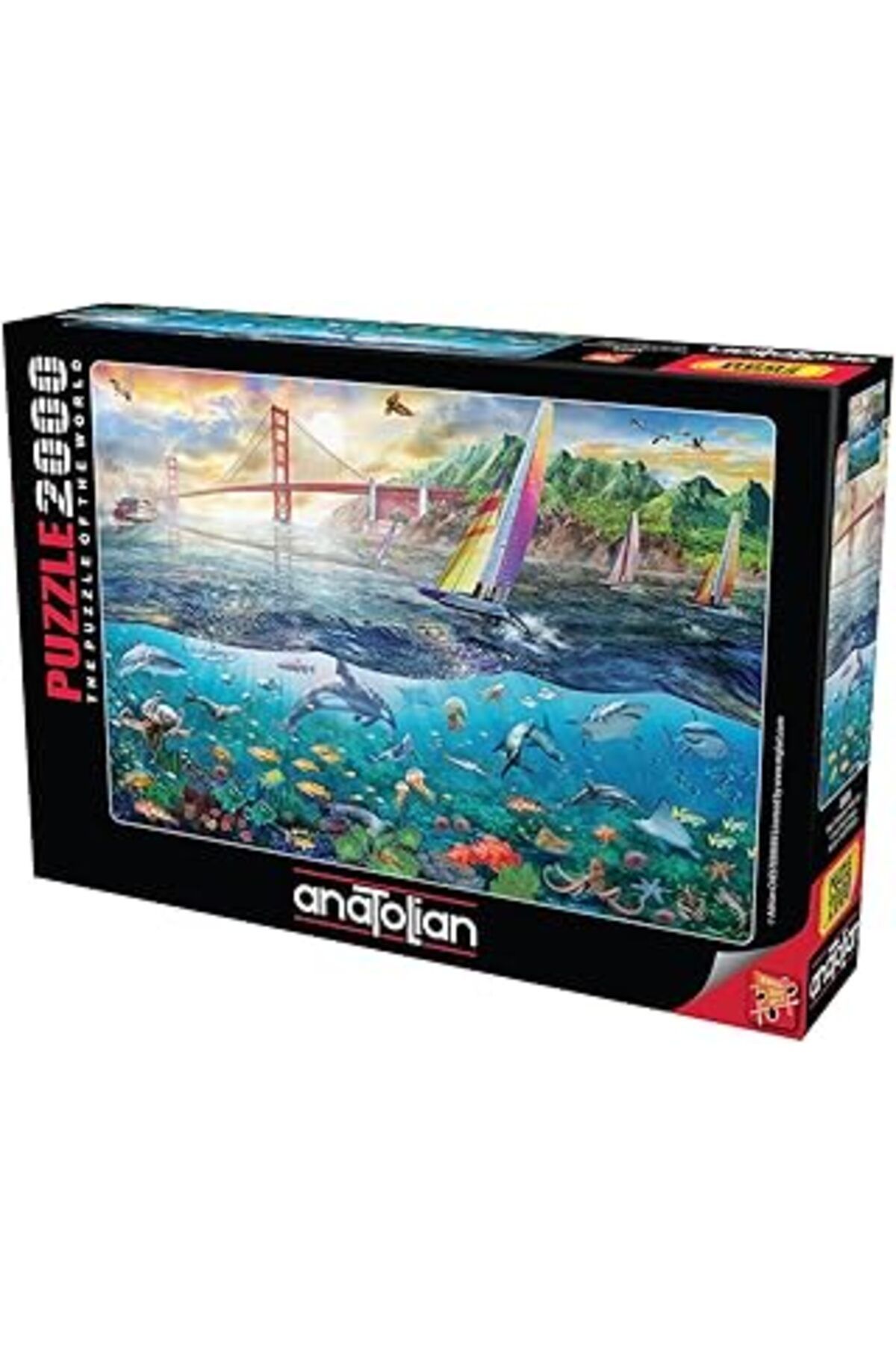 karadağsb Anatolian Puzzle - San Francisco Köprüsü / 2000 Parça Puzzle, #3968
