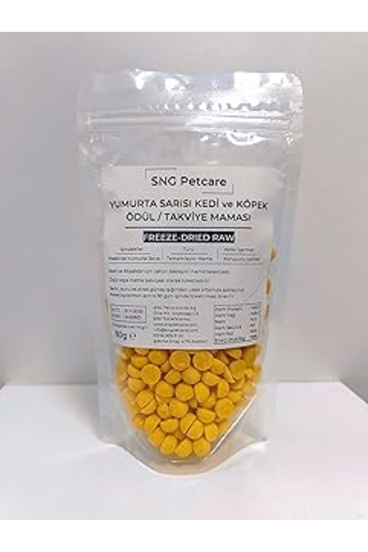 Mu Art Sng Petcare Freeze-dried Çiğ Yumurta Sarısı Kedi Ve Köpek Ödül/takviye Maması 80g