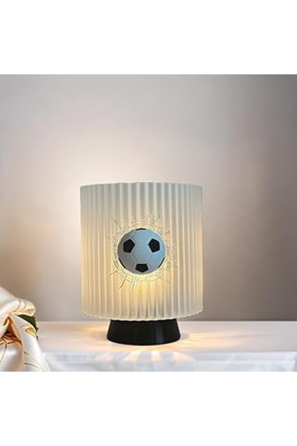 Hepta Collection Gece Lambası - Futbol Topu Tasarımı, Genç Odası, Dekoratif, Şık, İdeal
