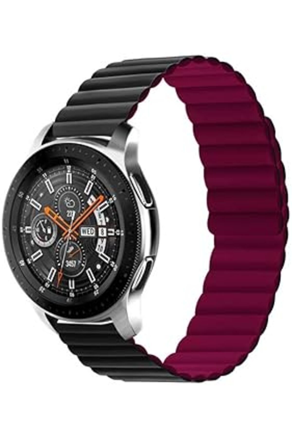 karadağsb Zore Galaxy İle Uyumlu Watch Active 2 40Mm Krd-52 Kordon Siyah-Kırmızı